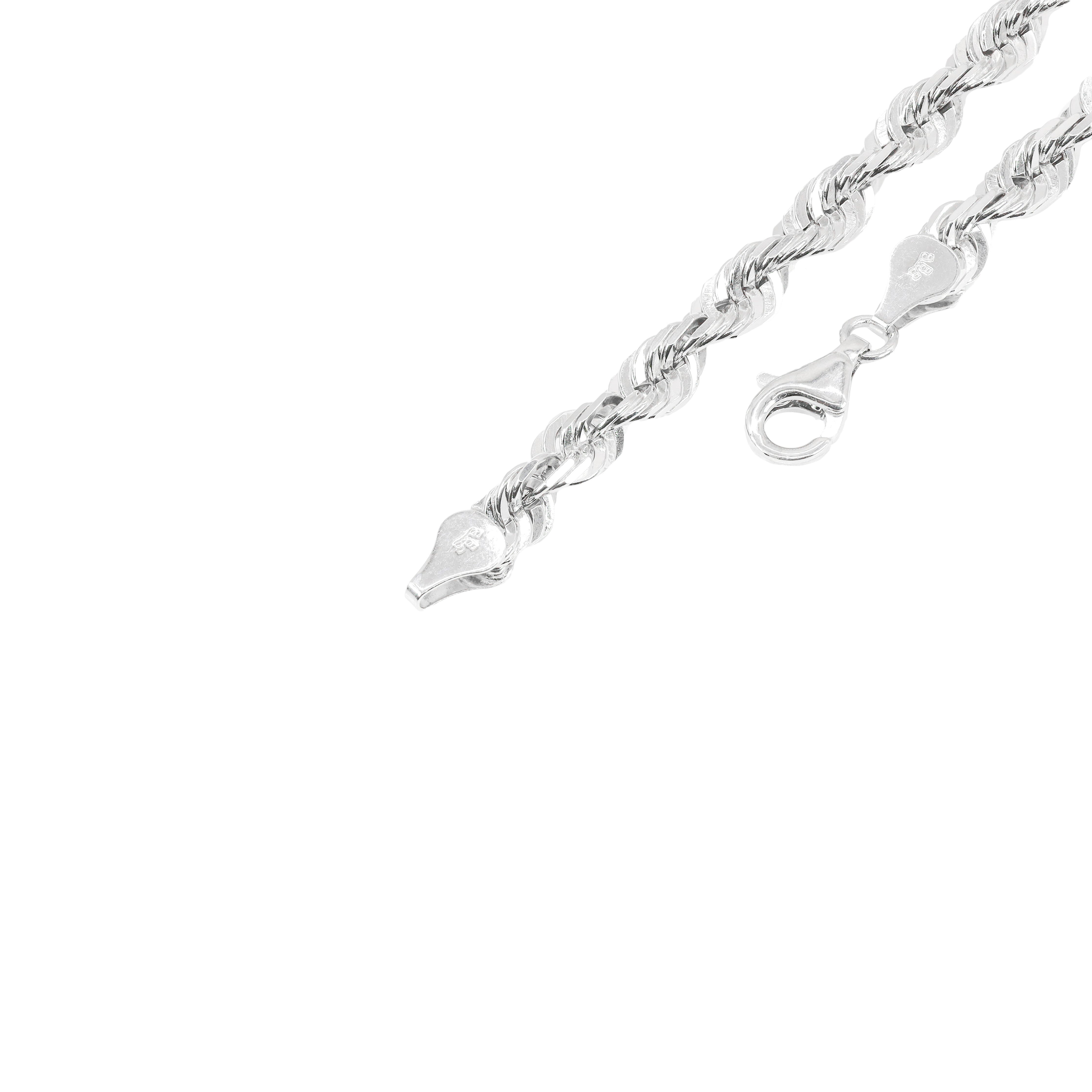 14KT White Gold Solid Rope Gold Bracelet