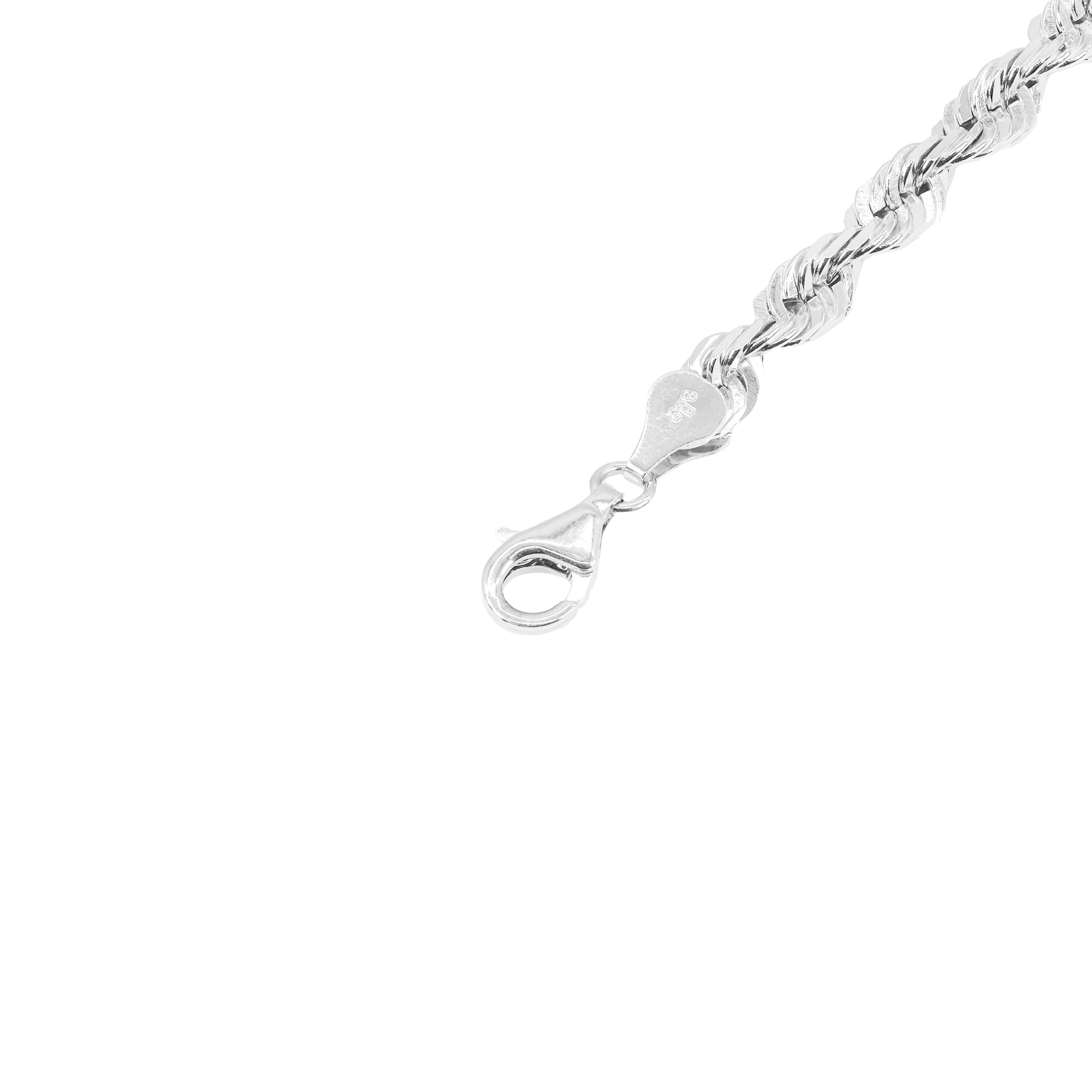 14KT White Gold Solid Rope Gold Bracelet