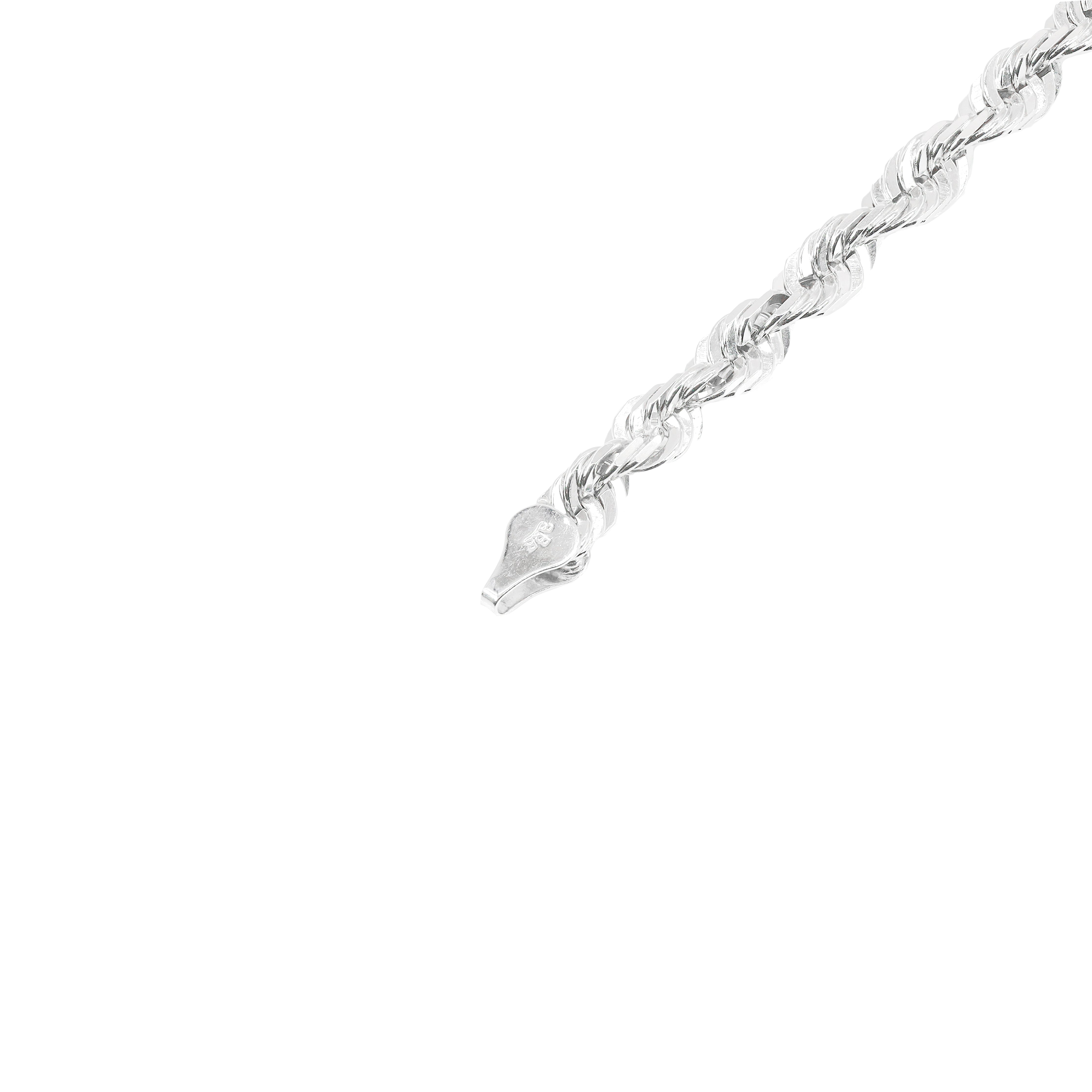 14KT White Gold Solid Rope Gold Bracelet