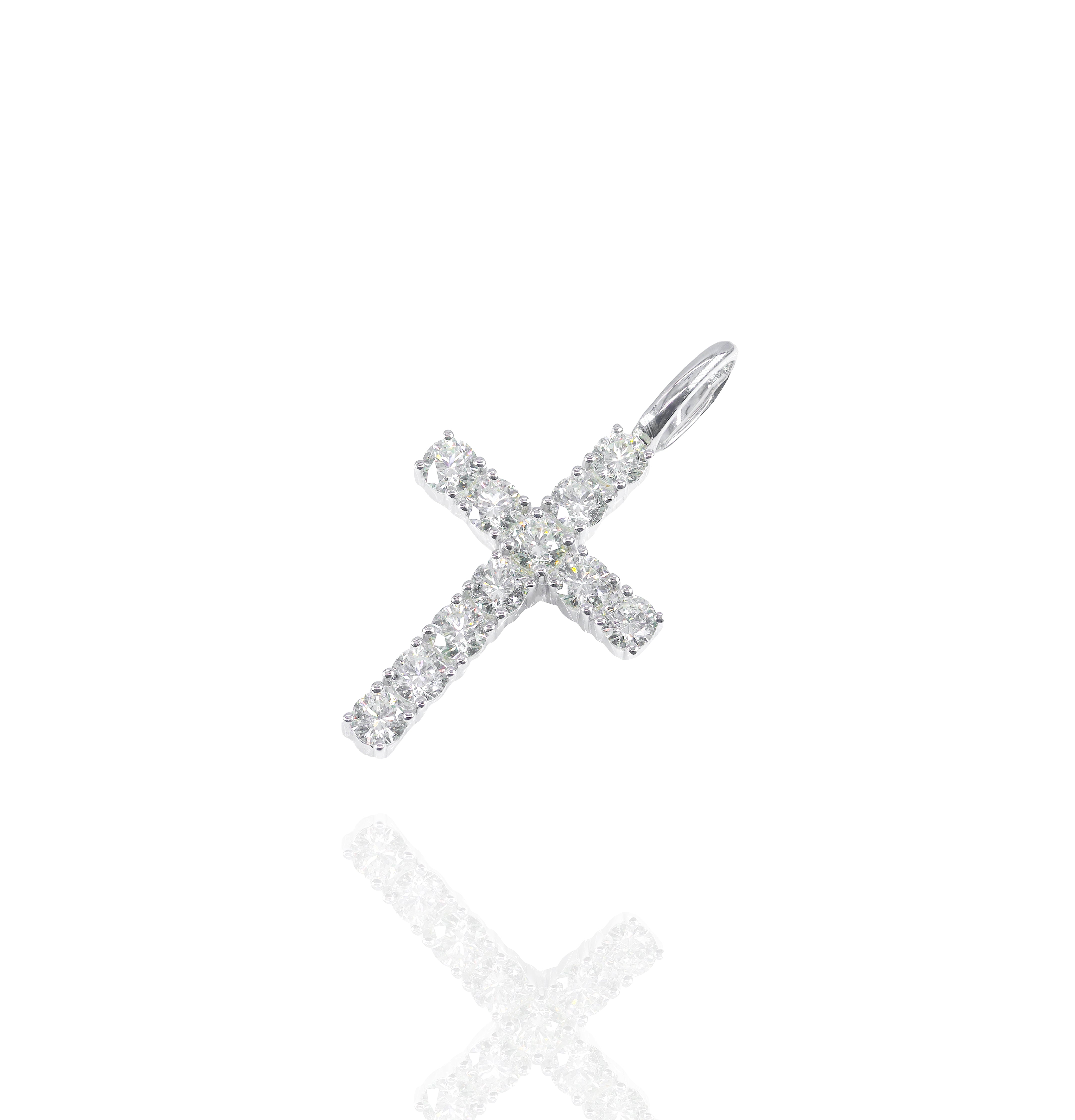 10-Pointer Cross Diamond Pendant
