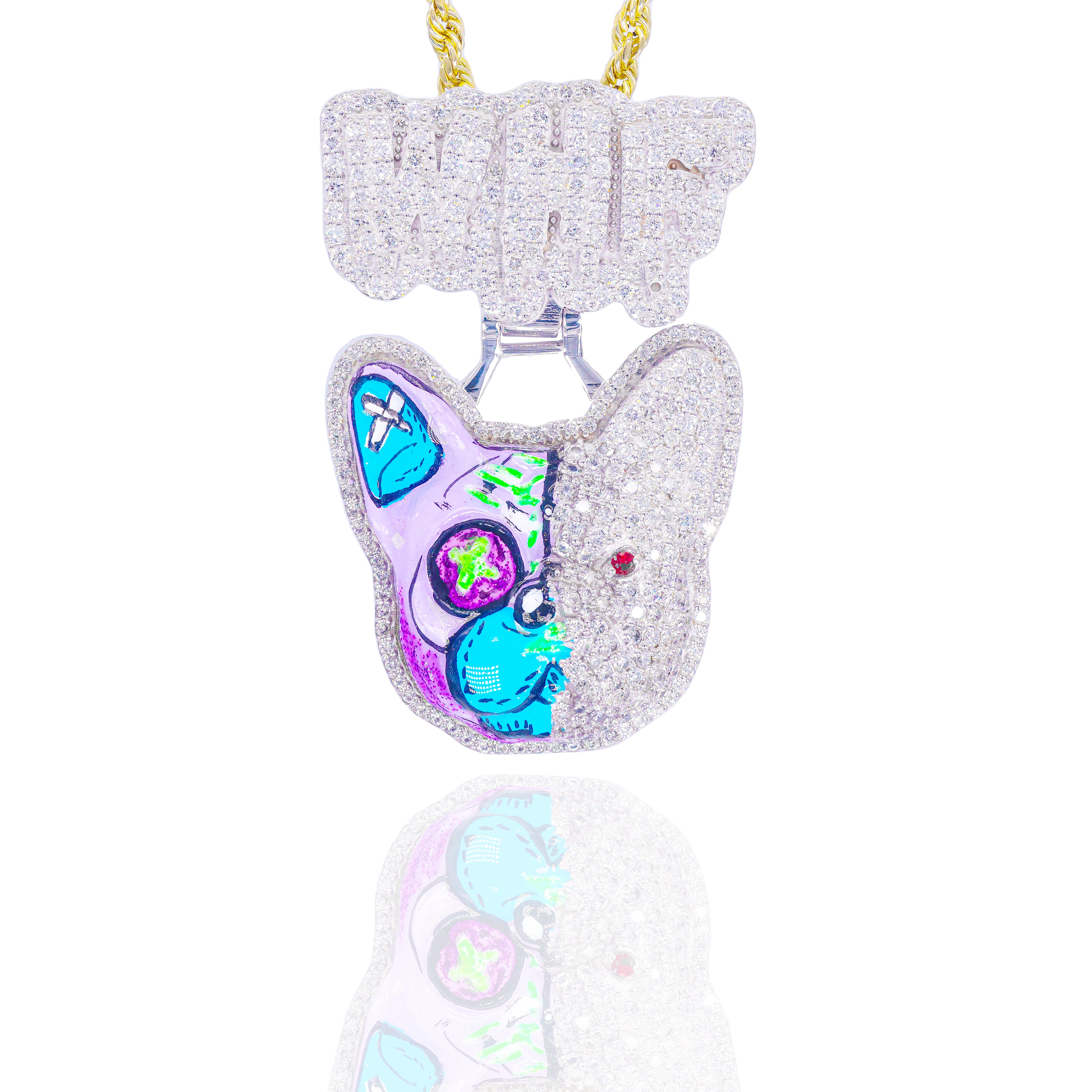 Custom Design Deposit -  Enamel Artwork Diamond Pendant