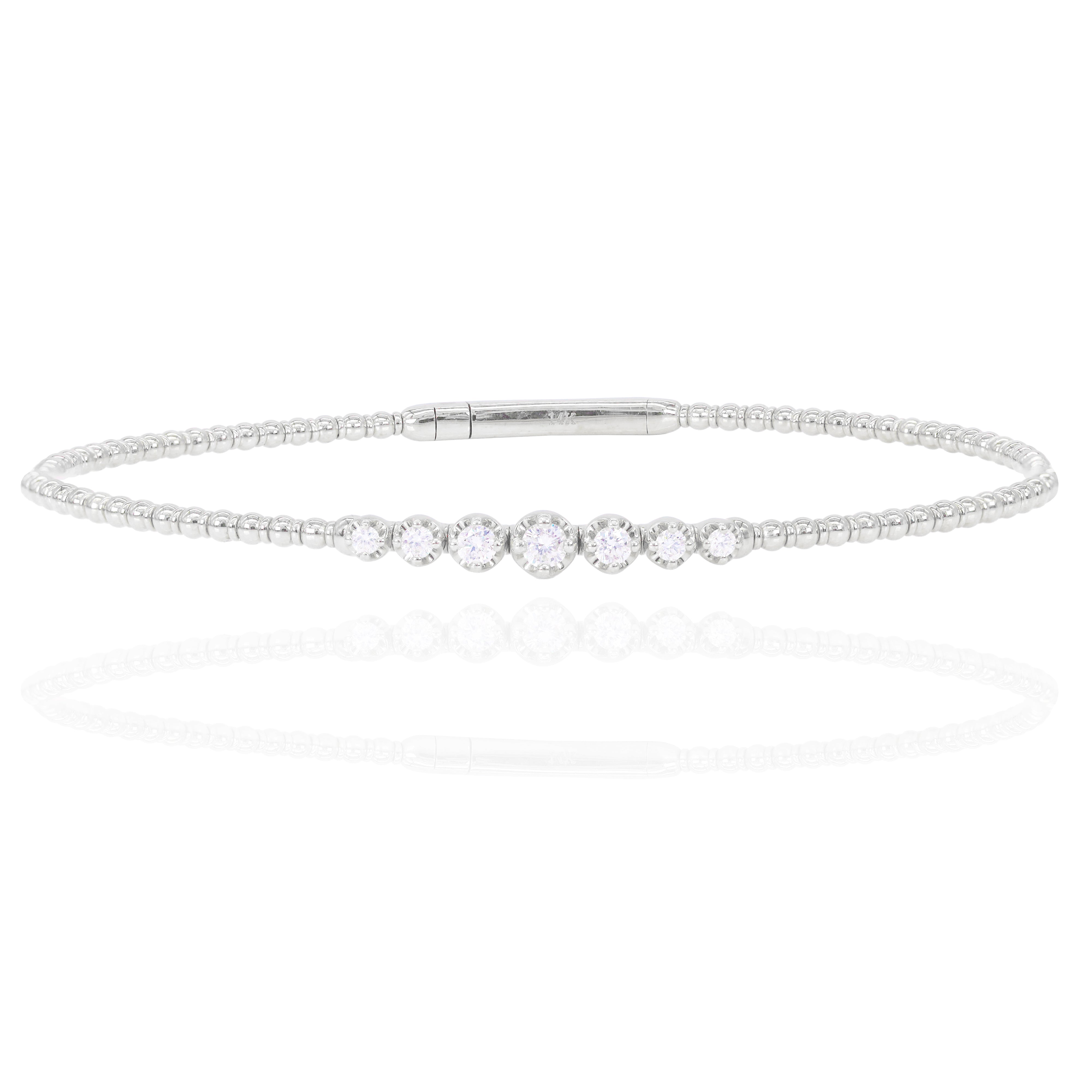 Gradual Set Diamond Bangle