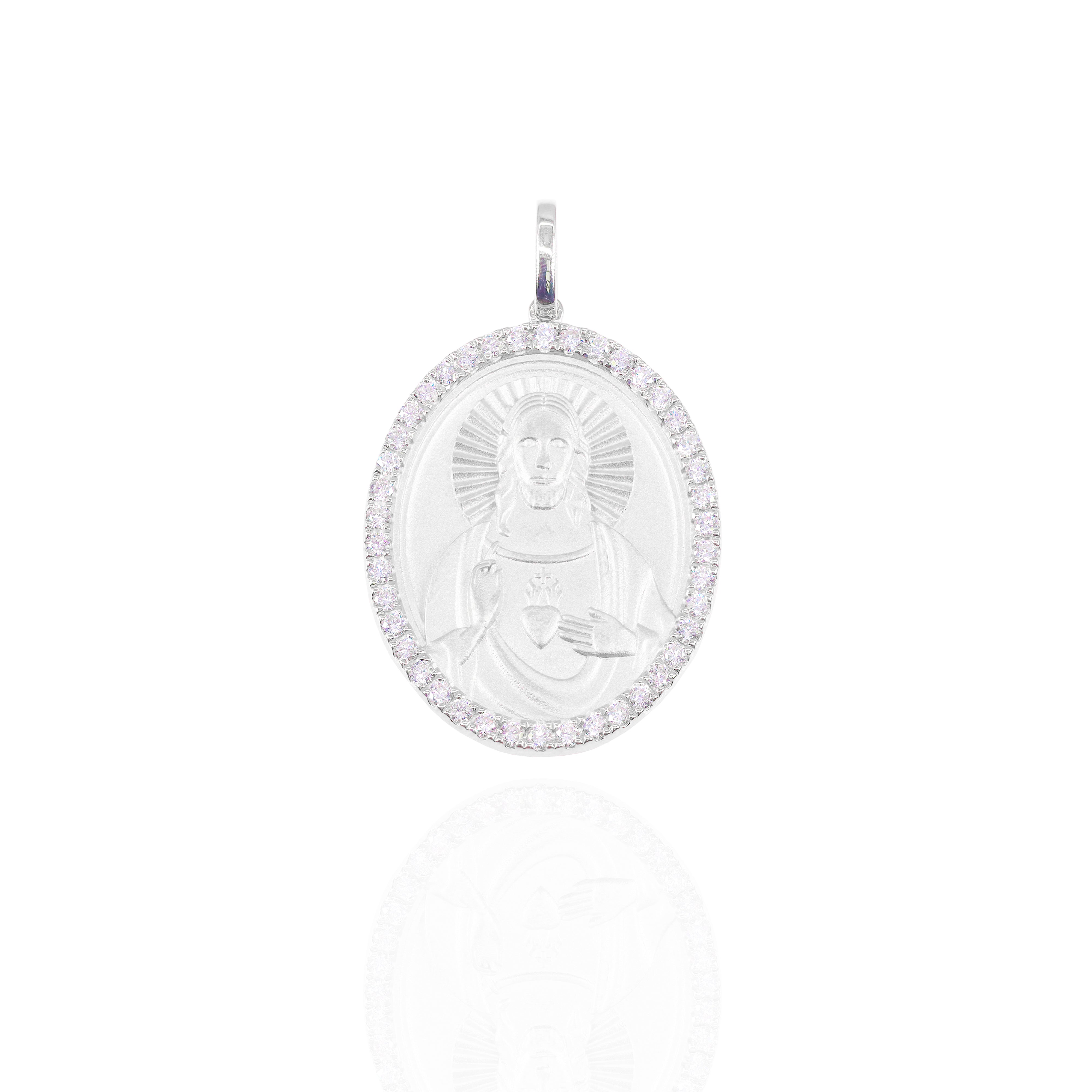 Sacred Heart of Jesus Diamond Pendant