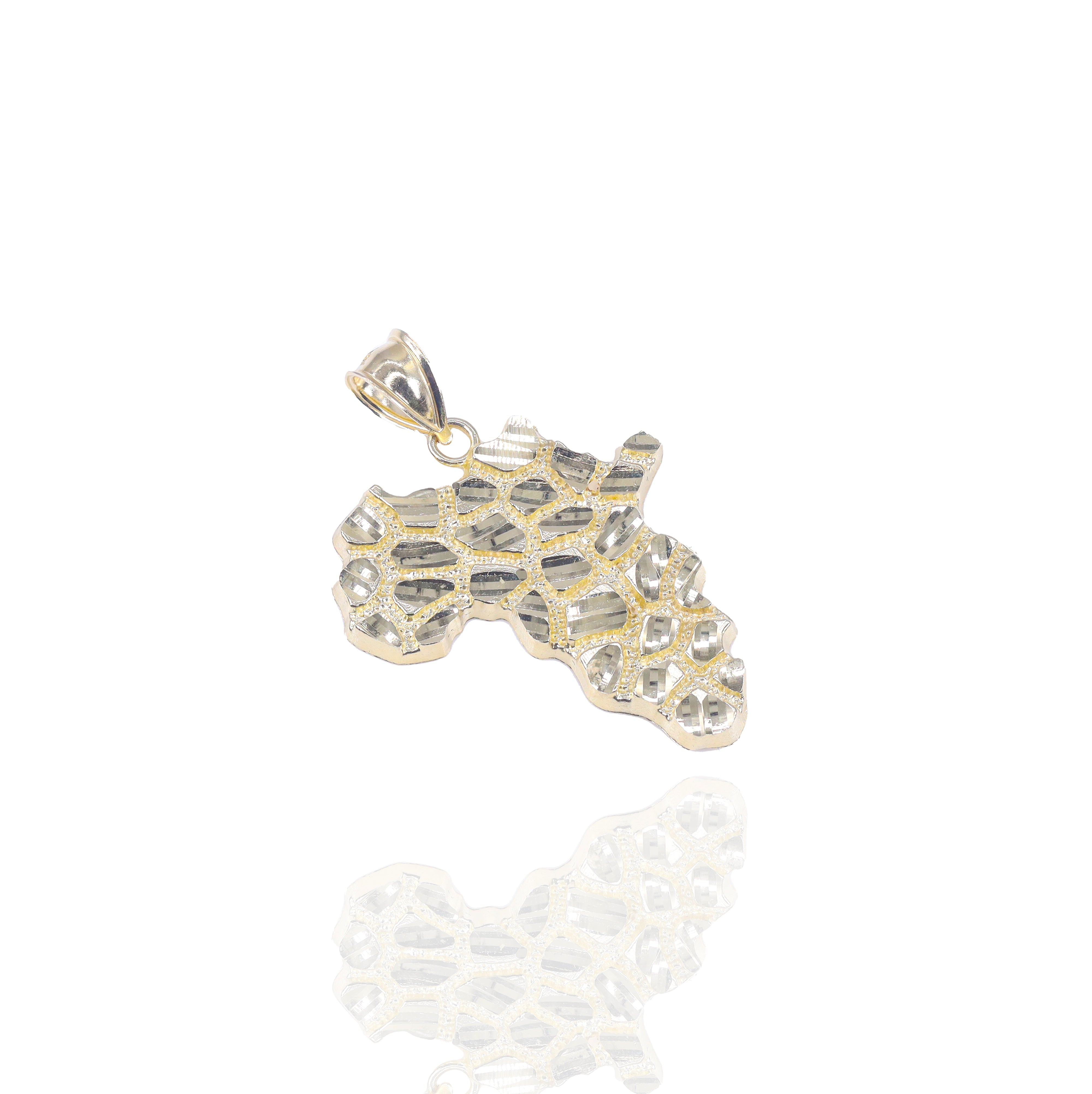 Africa Gold Nugget Charm