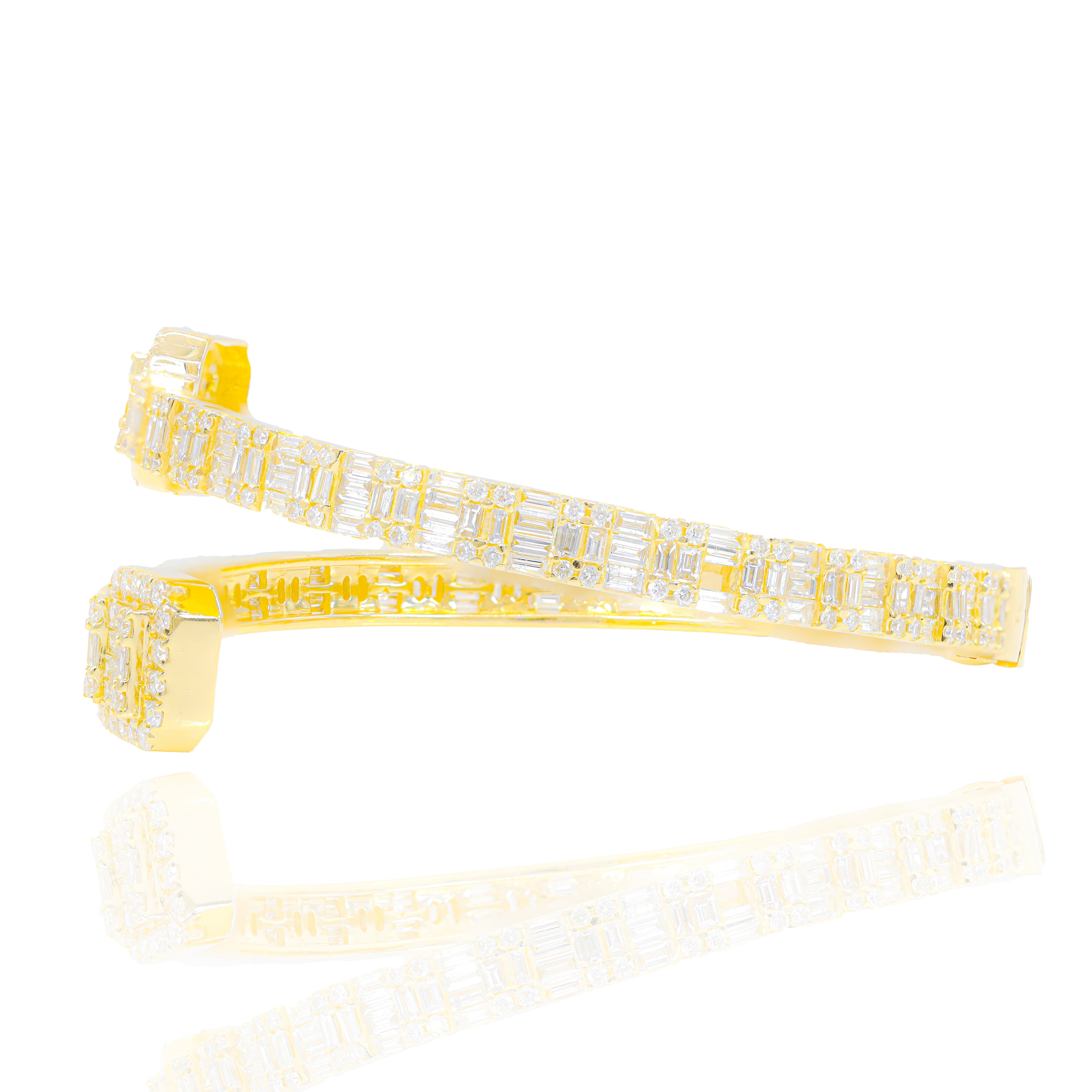 Baguette Eternity Diamond Bangle