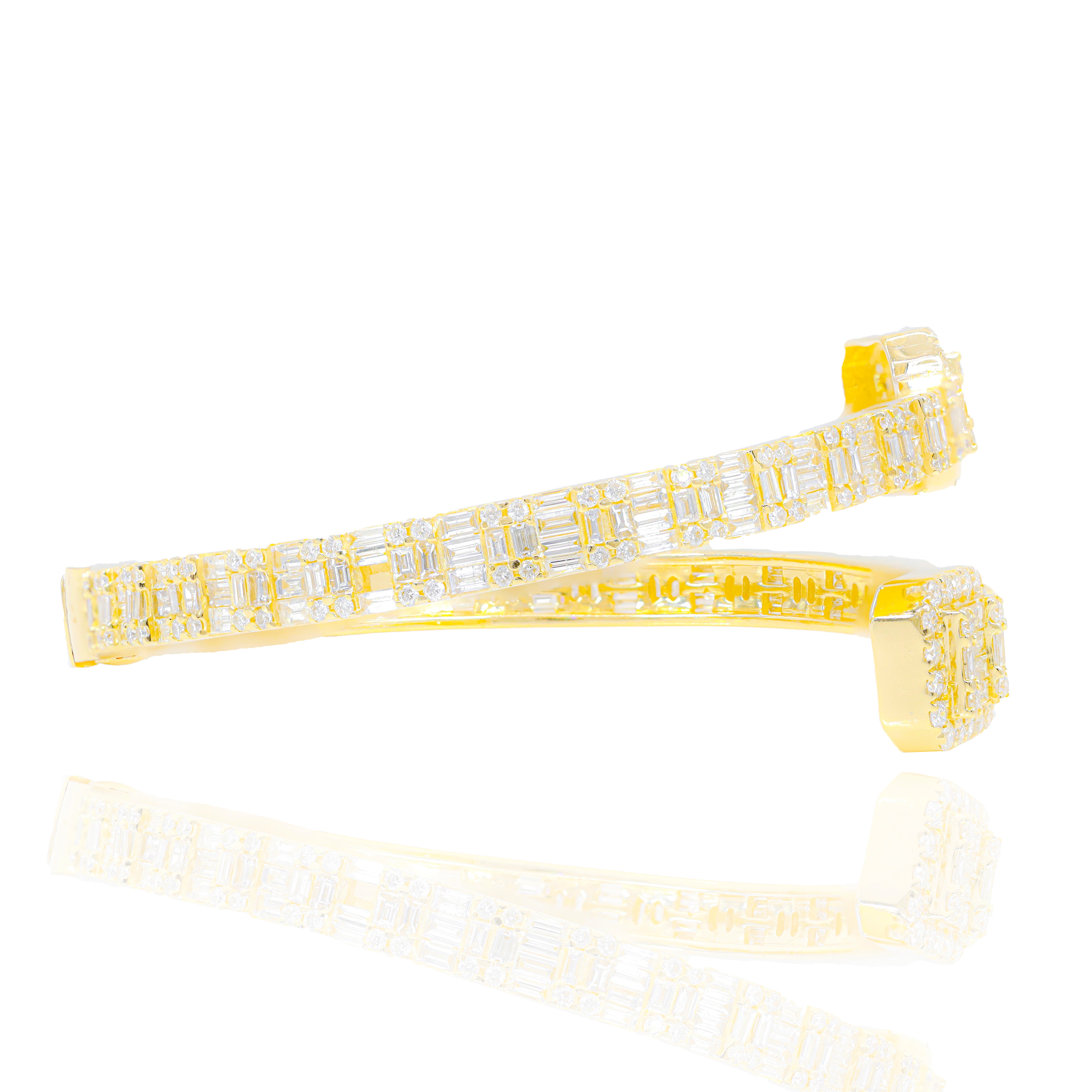 Baguette Eternity Diamond Bangle