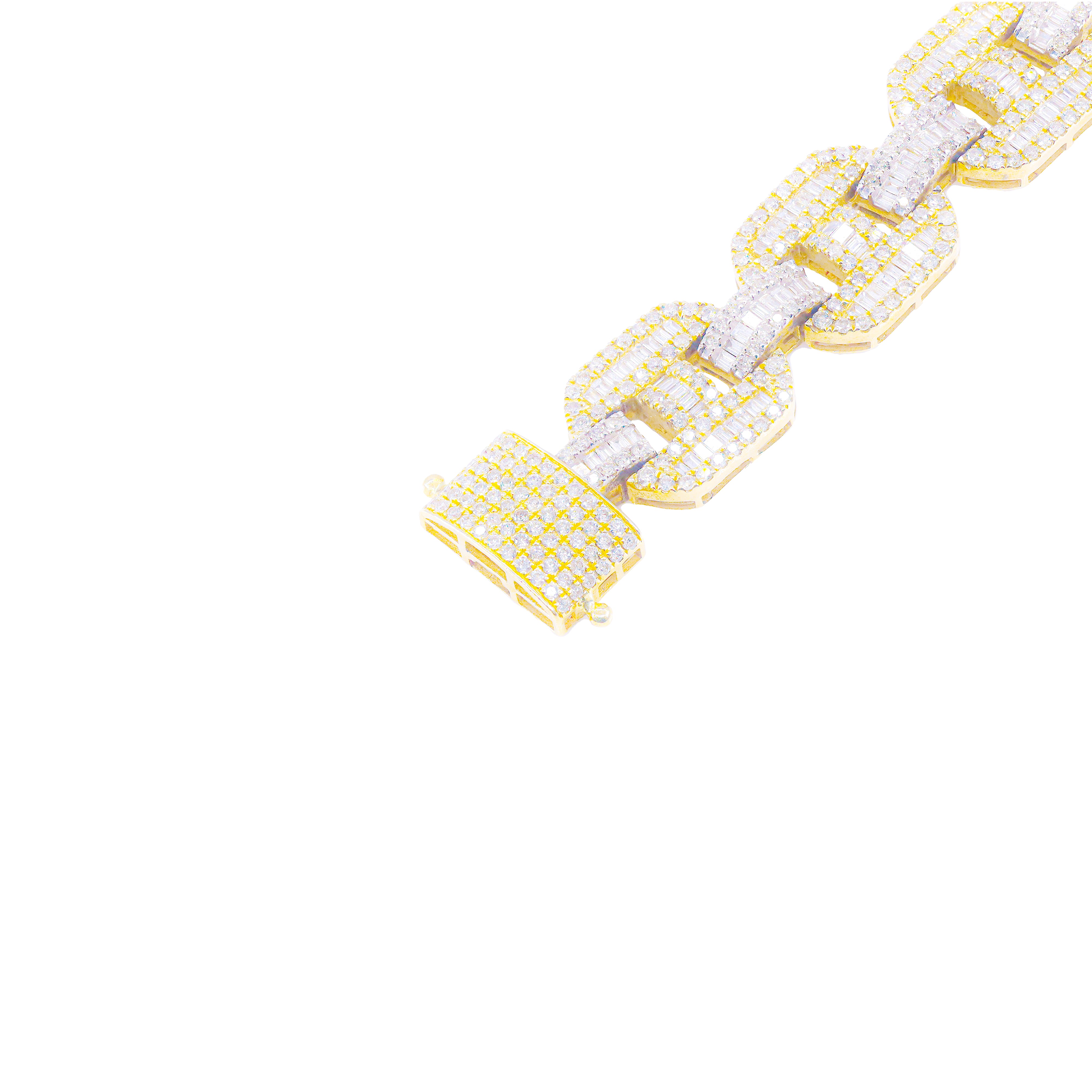 Gucci Link Baguette & Round Diamond Chain