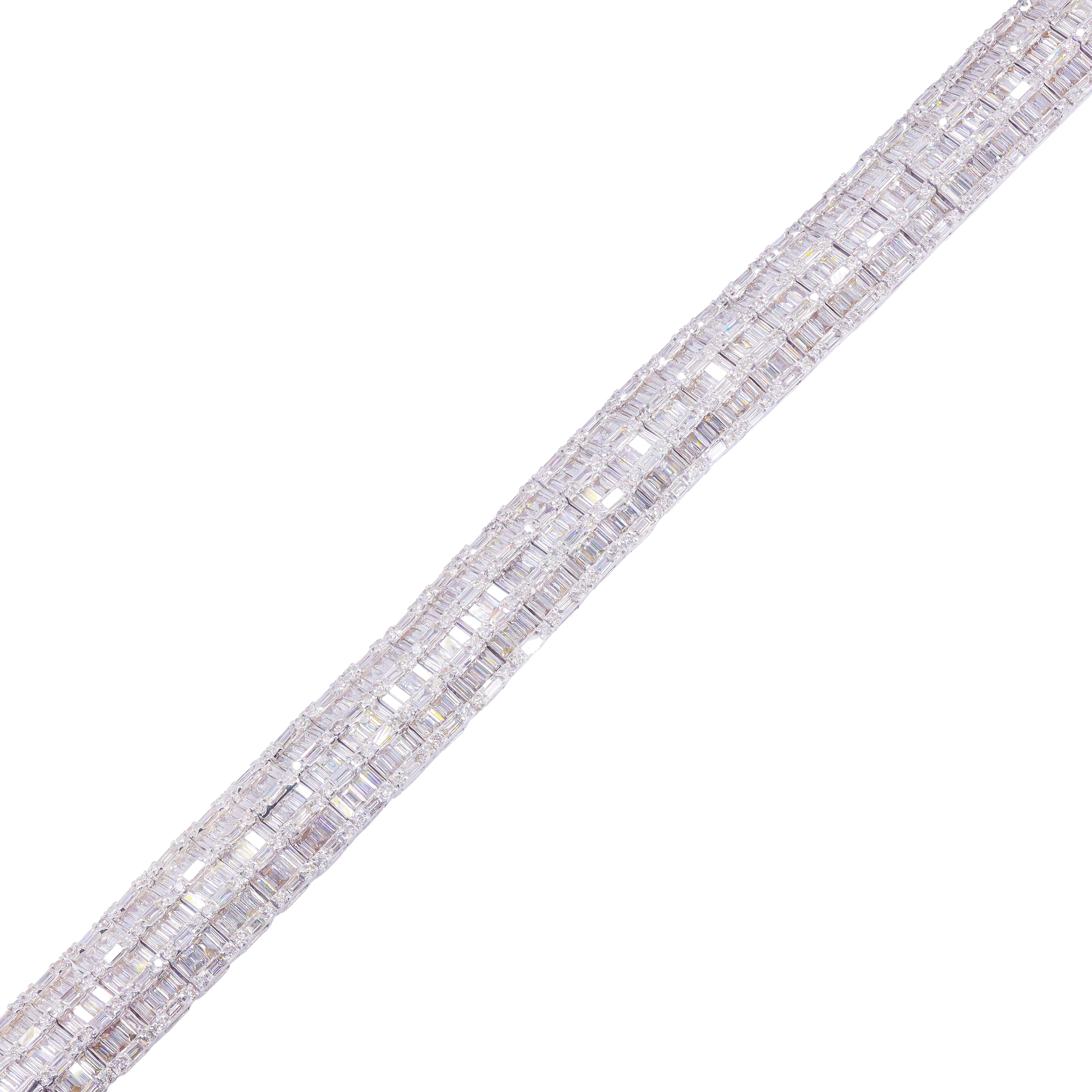 Chandelier Baguette Diamond Bracelet