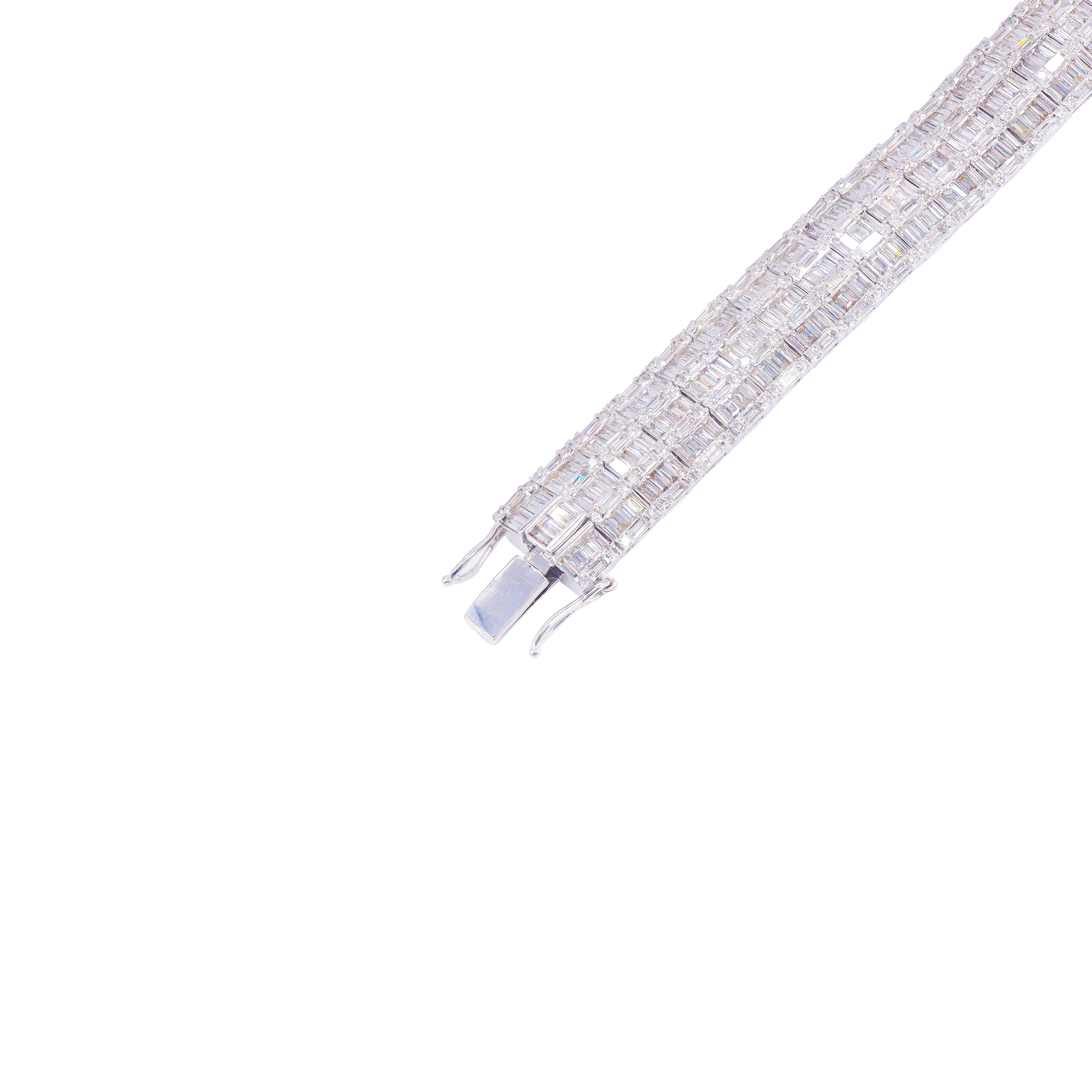 Chandelier Baguette Diamond Bracelet