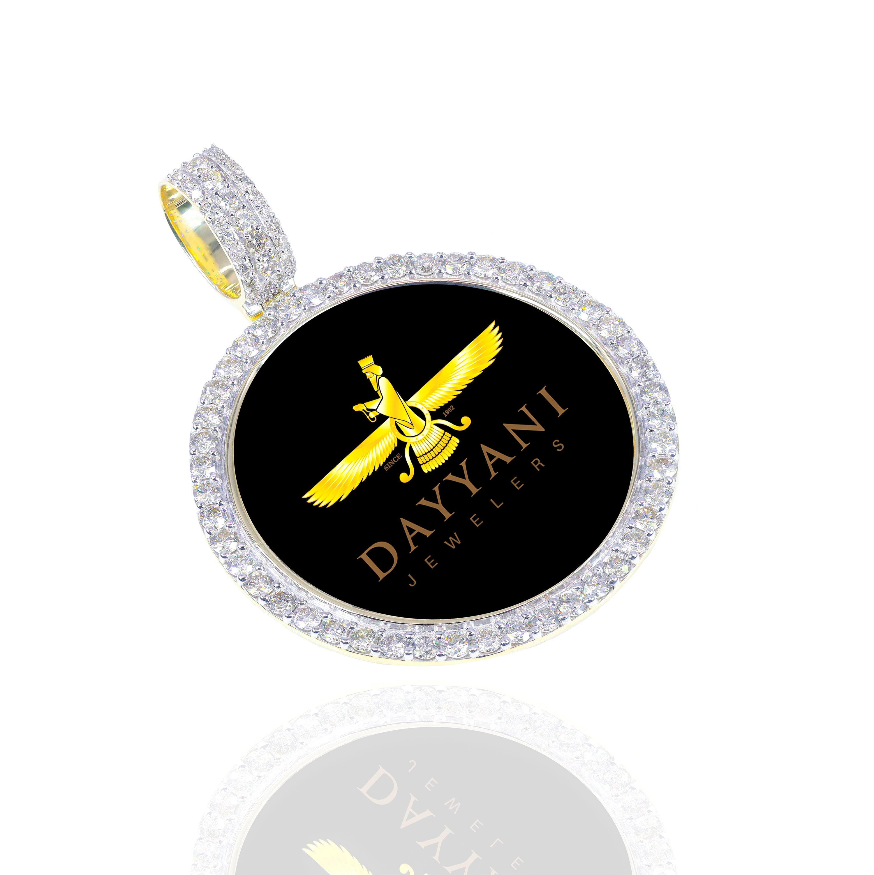 1.60 Inch One Row Memory Diamond Pendant