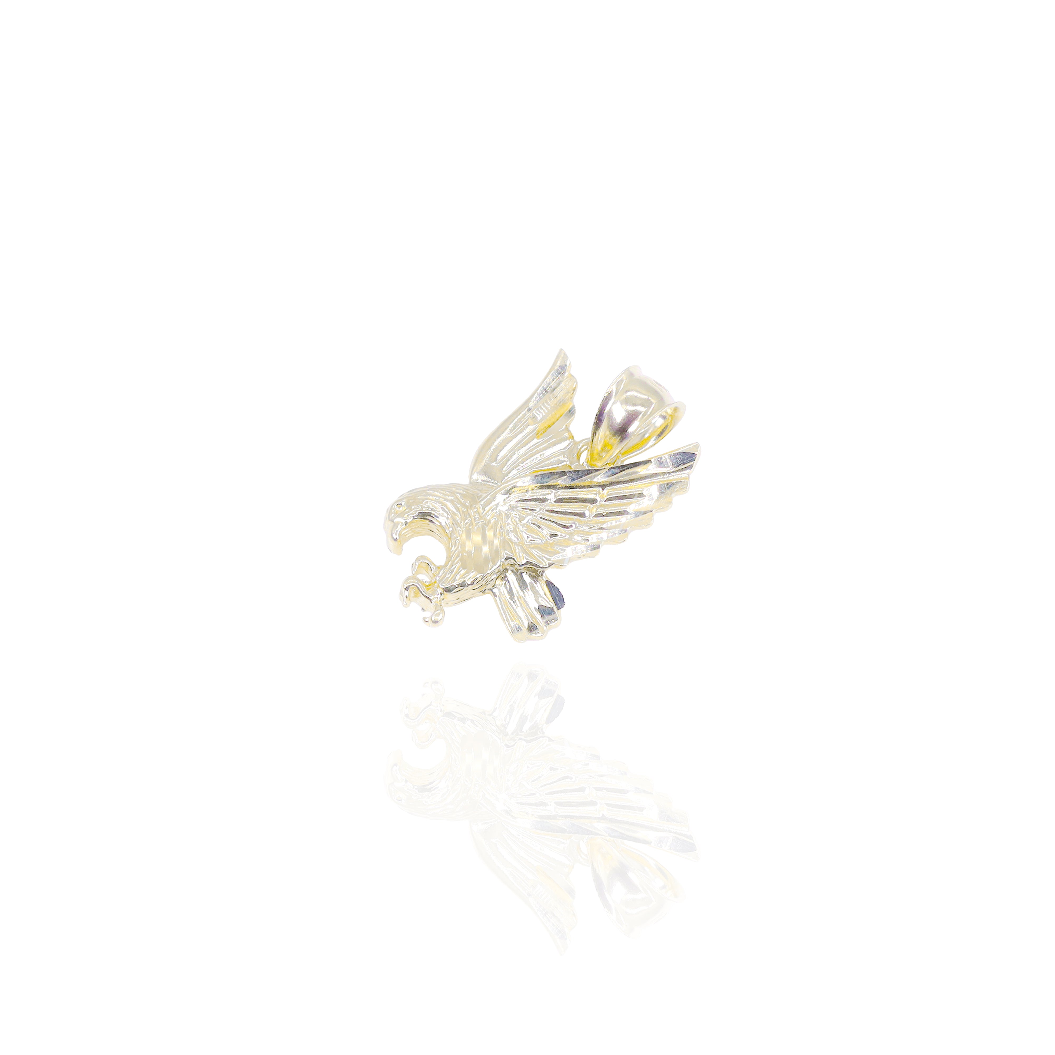 Diving Eagle Gold Pendant