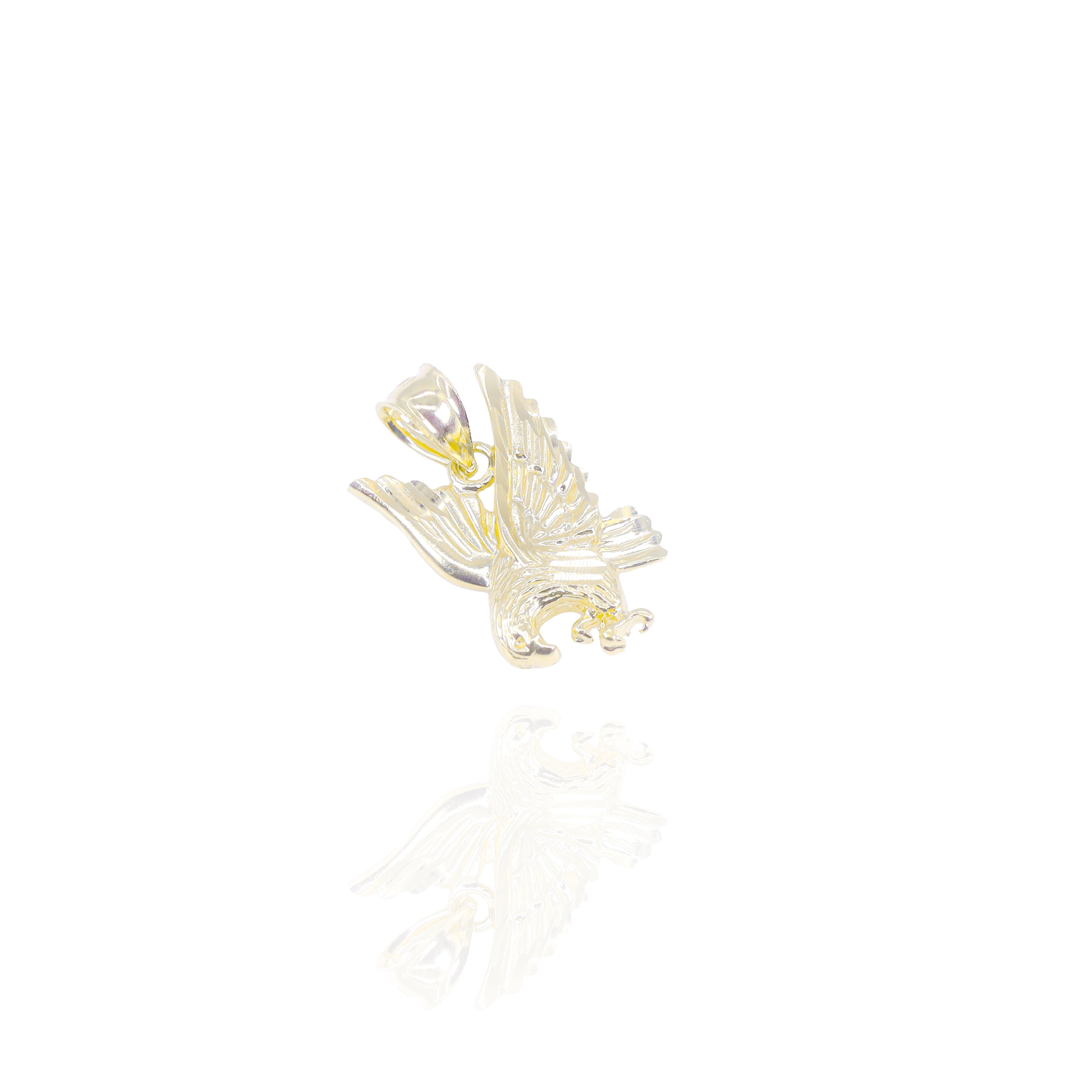 Diving Eagle Gold Pendant