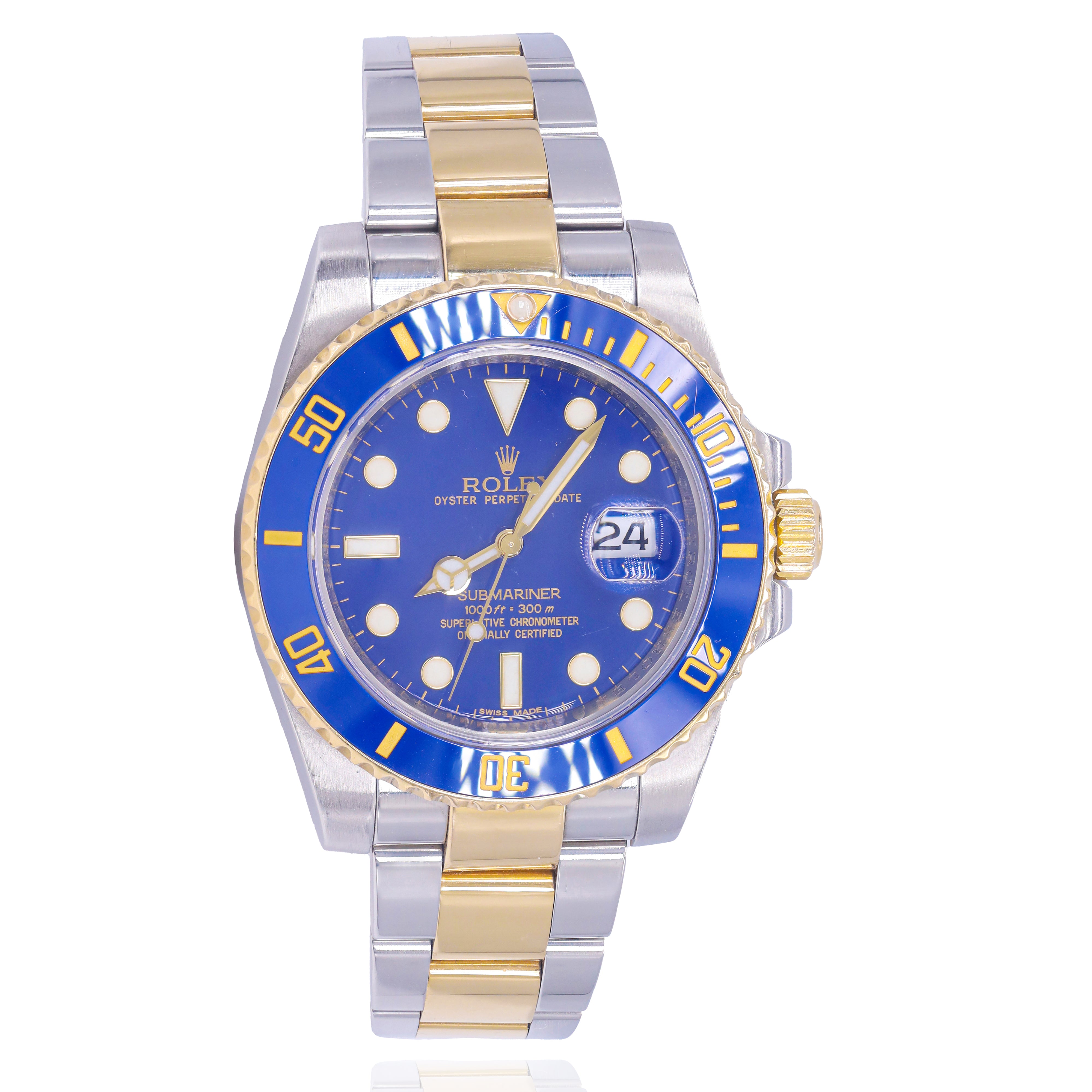 Rolex 116613 Submariner Date 40mm Blue Dial Ceramic Bezel