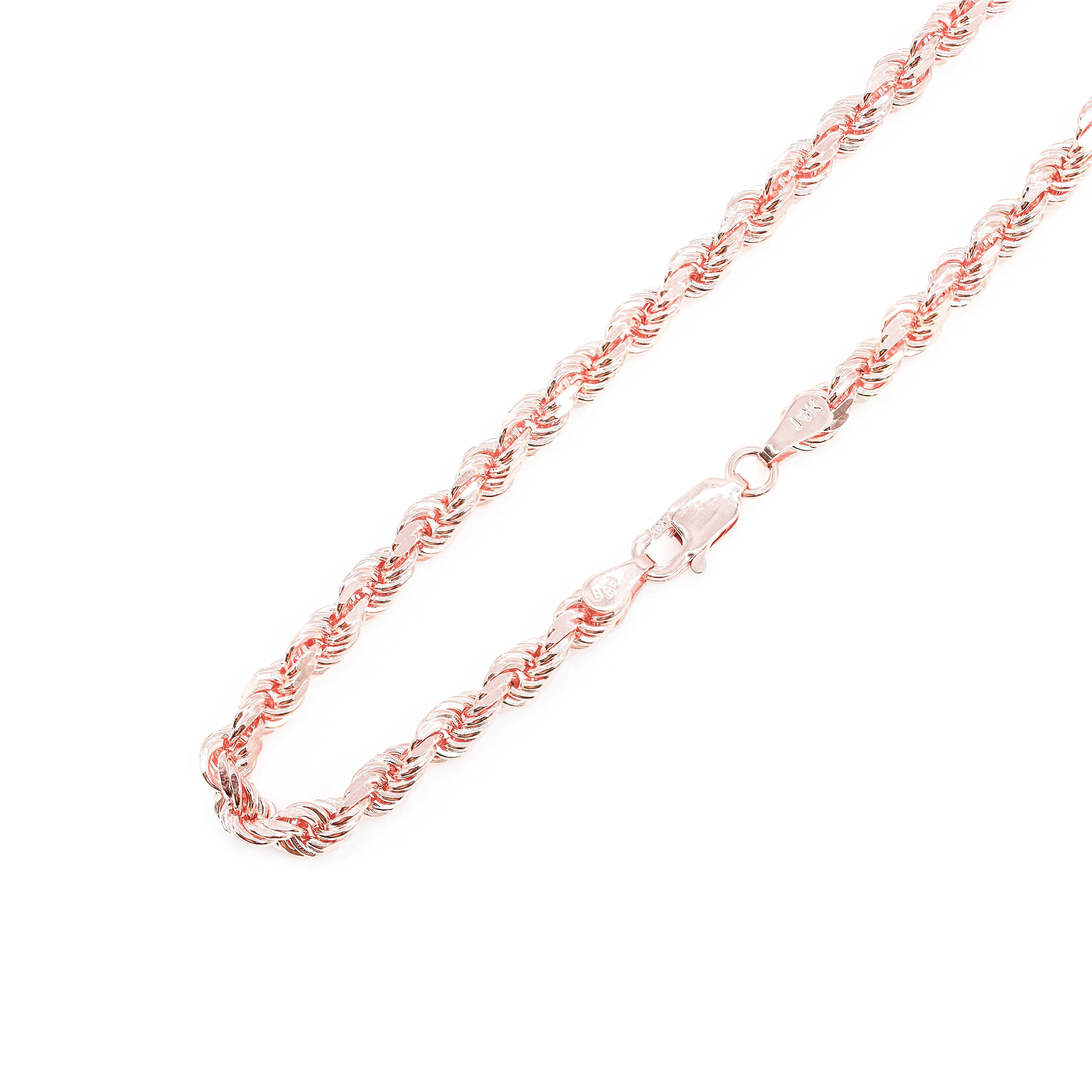14KT Solid Rope Rose Gold Chain