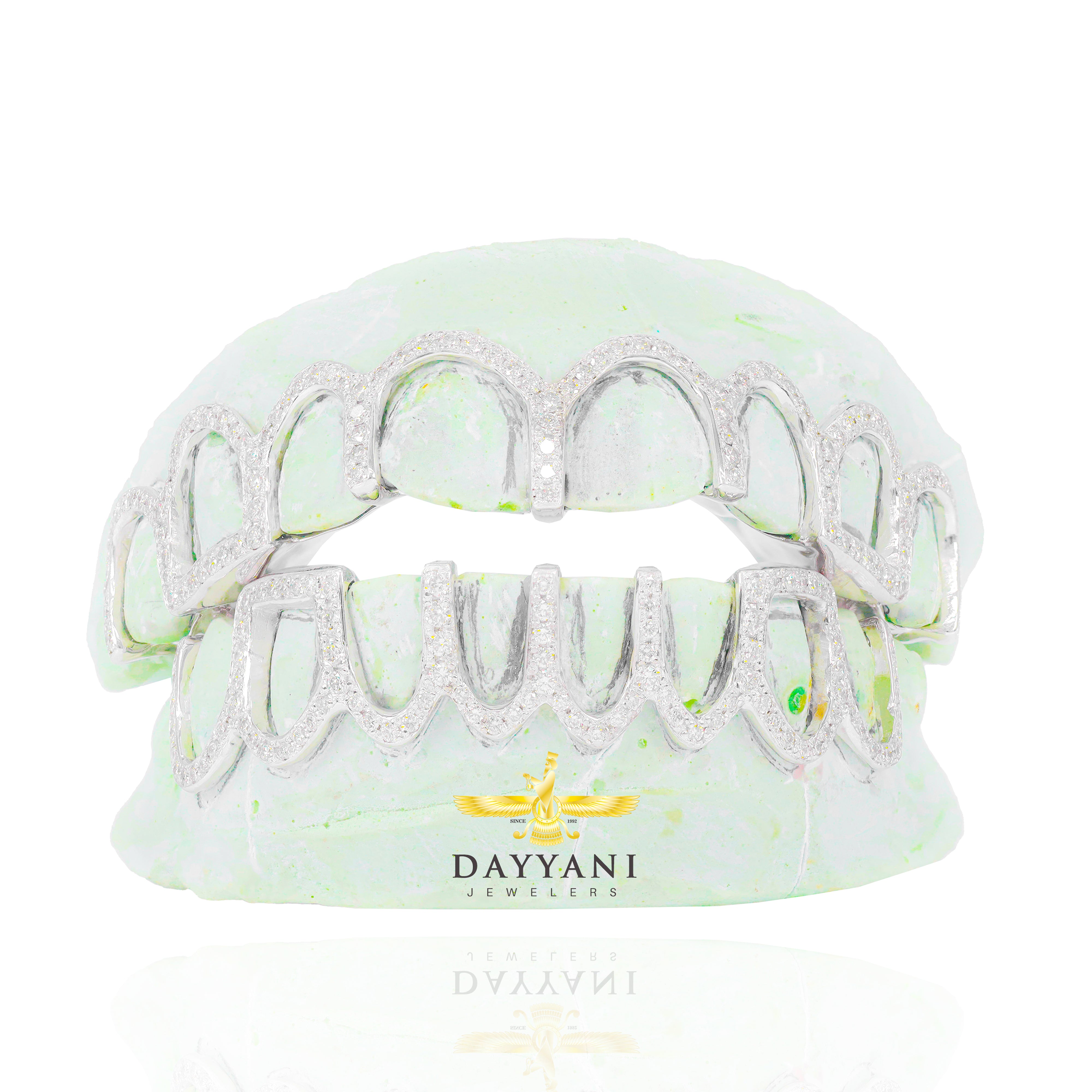 Custom OFFICIAL Dave Chappelle Open Face Style Natural VVS Diamond Grillz