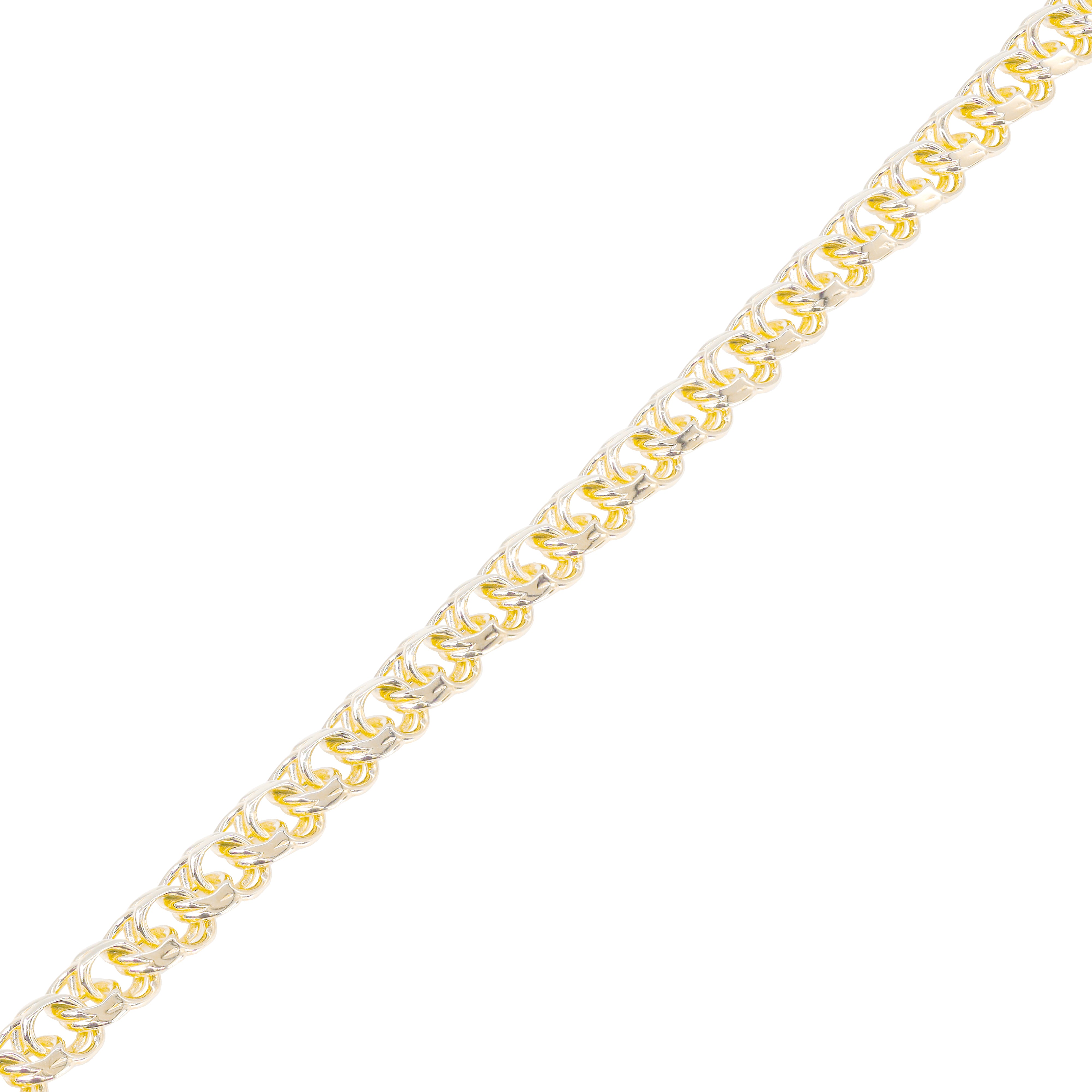 14KT Yellow Italian Gold Solid Chino Bracelet