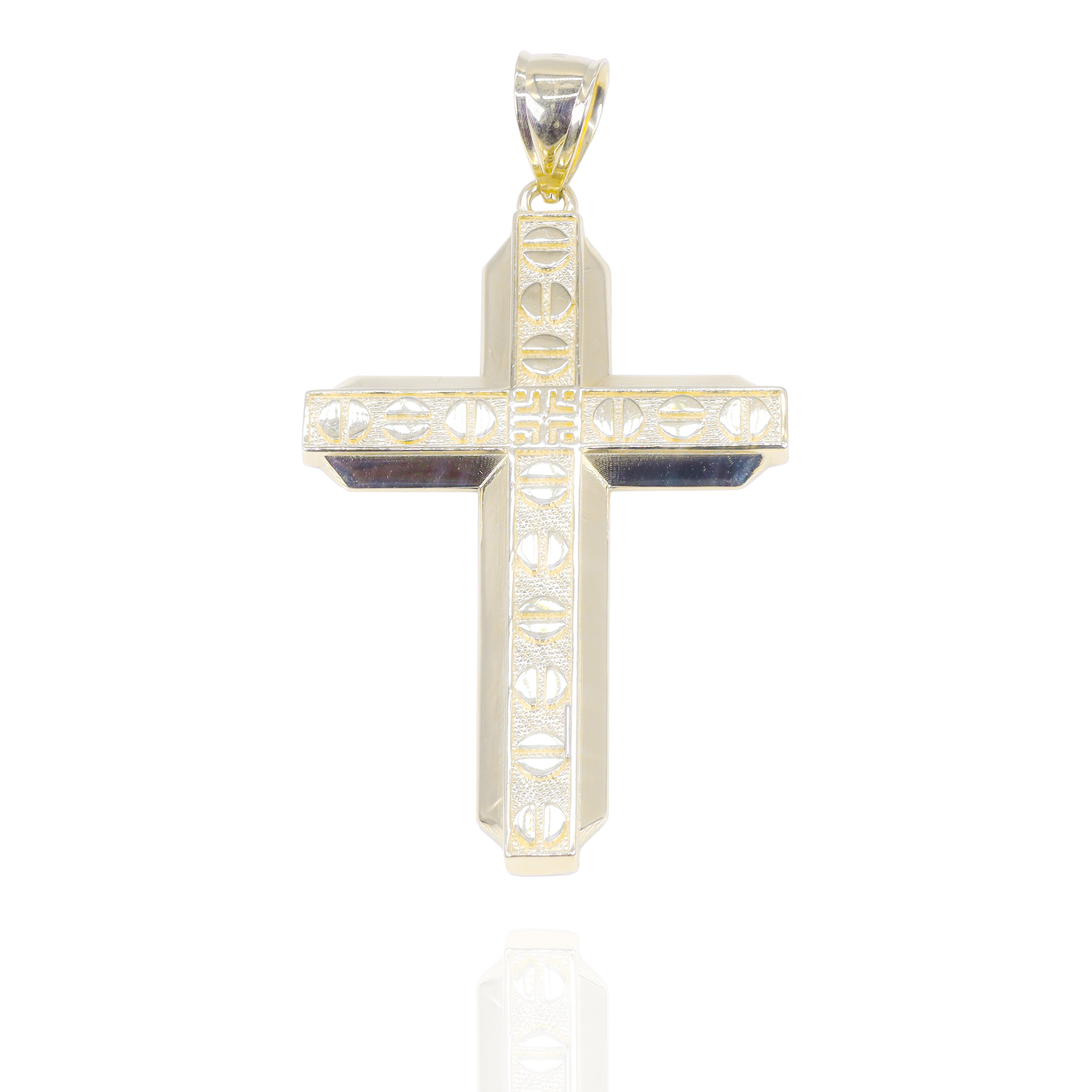 Nail Pattern Gold Cross