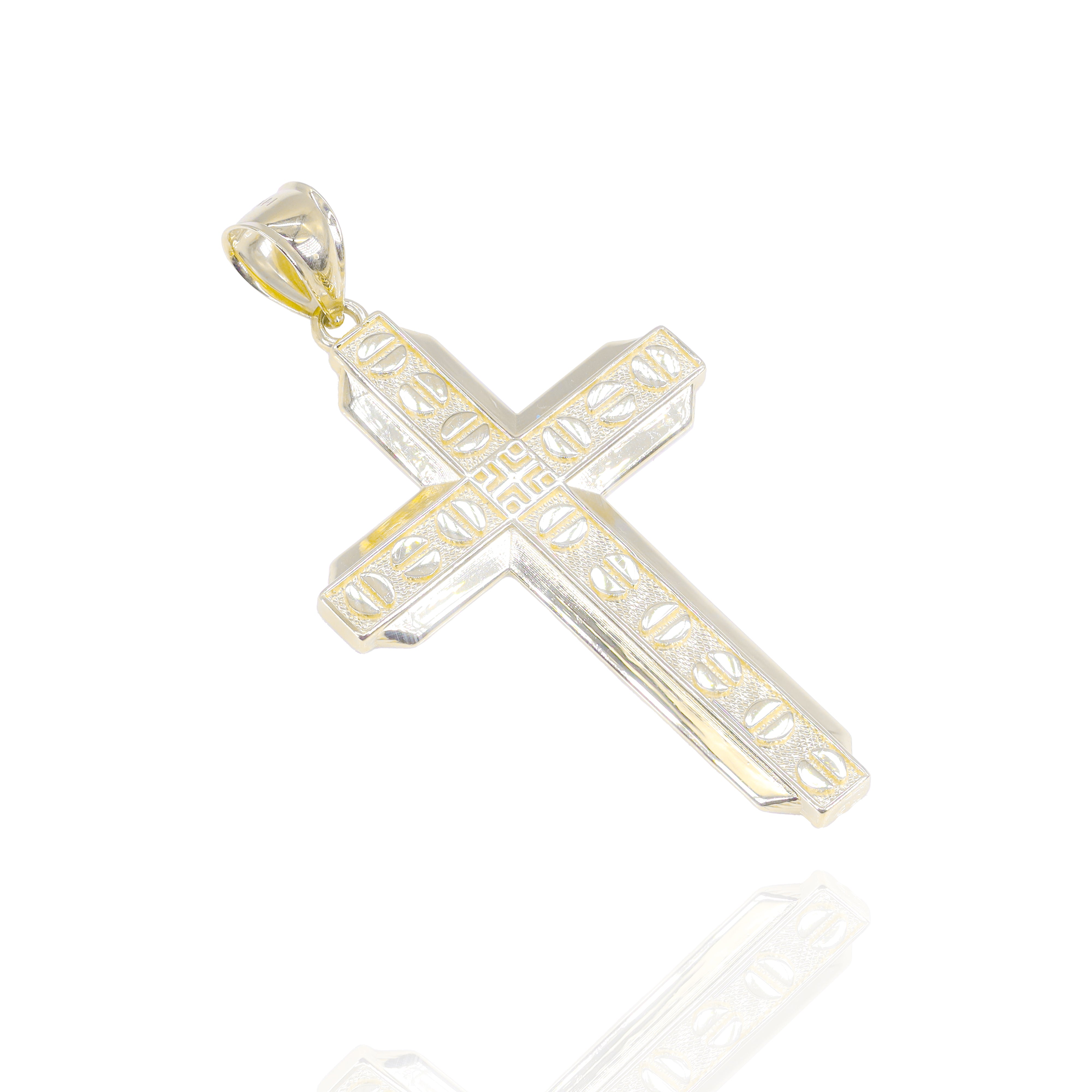 Nail Pattern Gold Cross