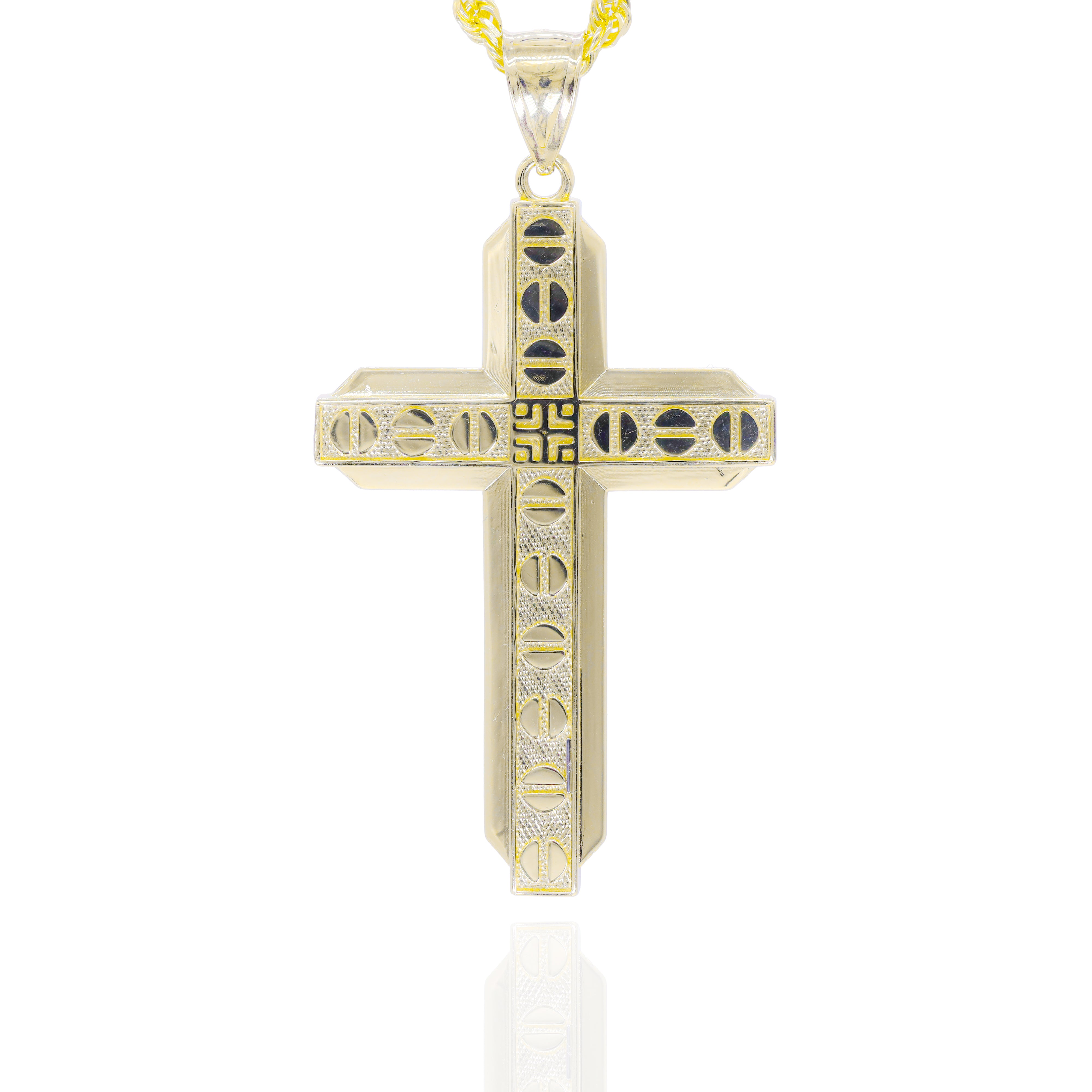 Nail Pattern Gold Cross