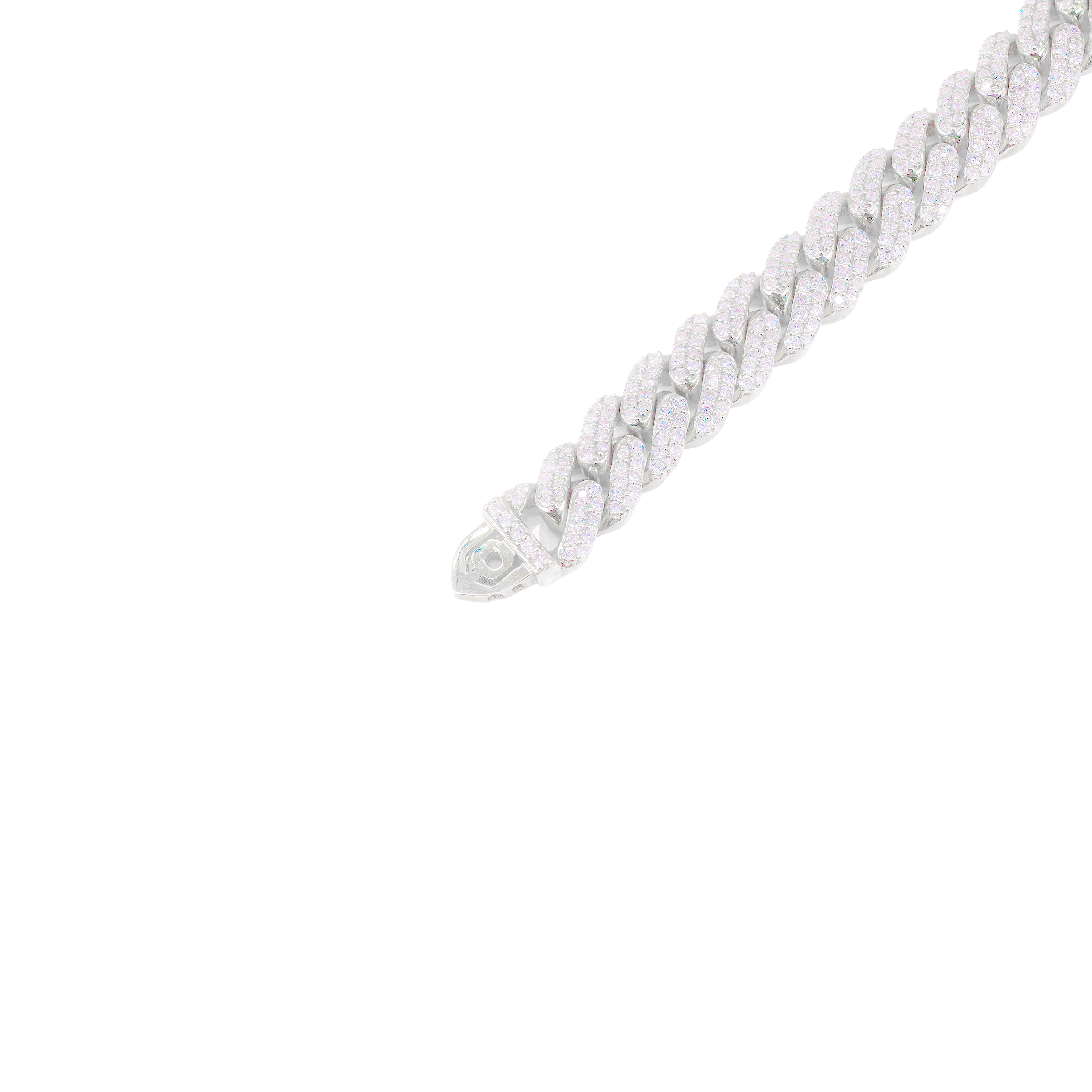 9mm Diamond Cuban Link Bracelet