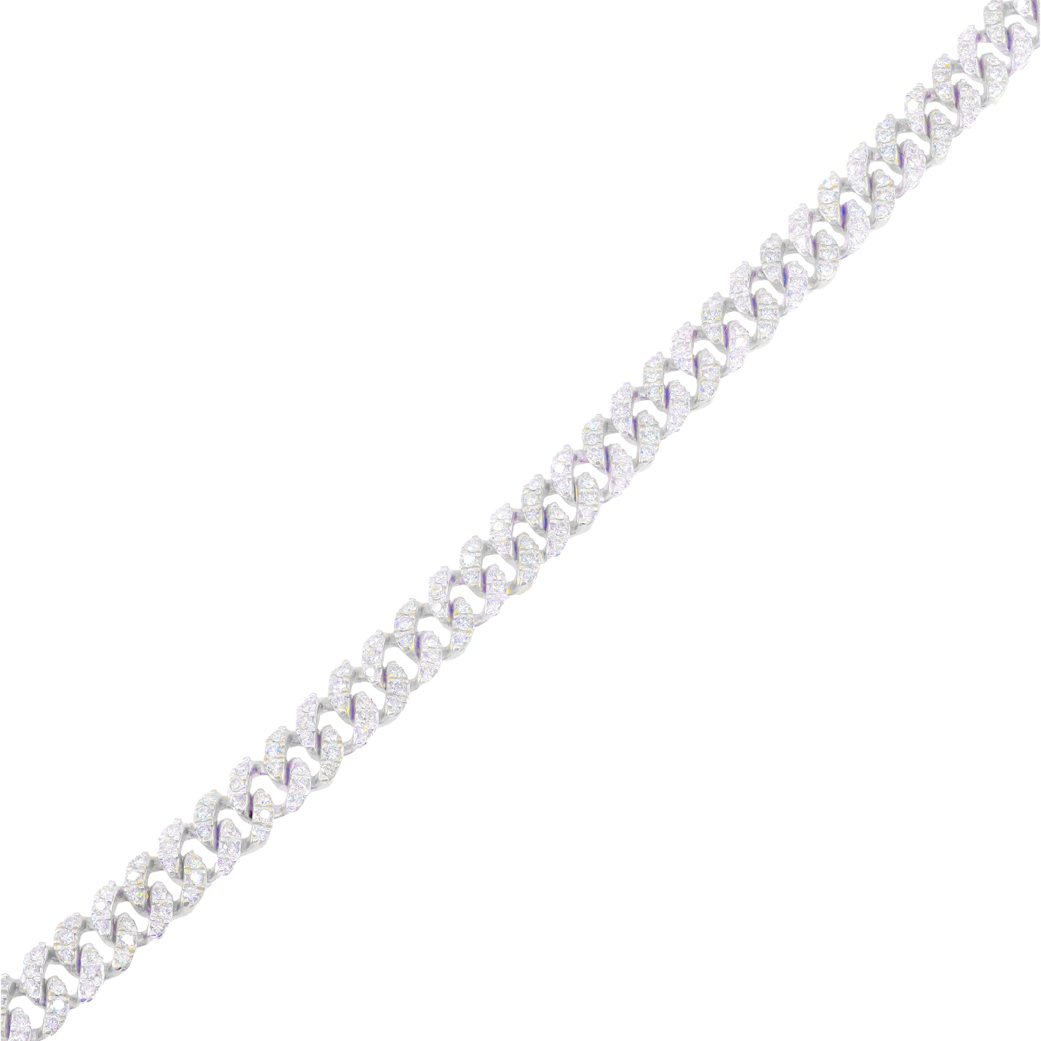 6.5mm Diamond Cuban Bracelet