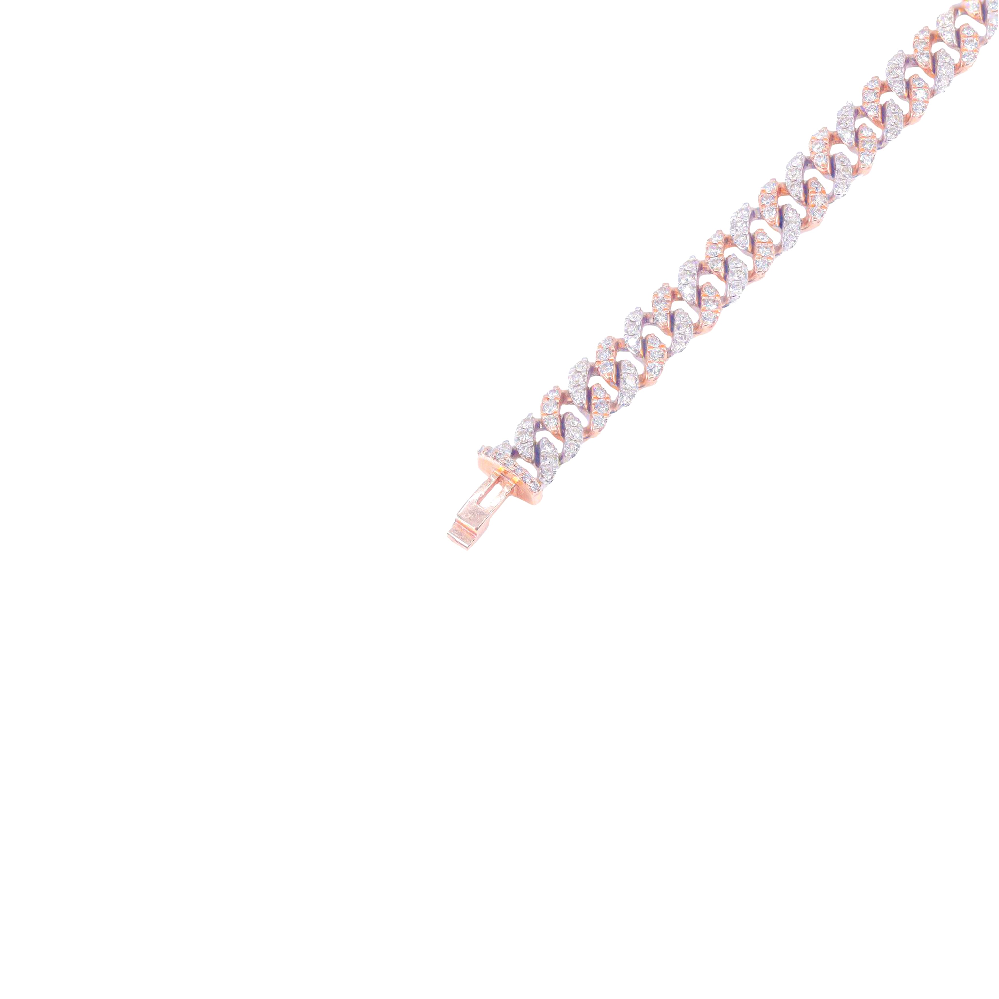 6.5mm Diamond Cuban Bracelet