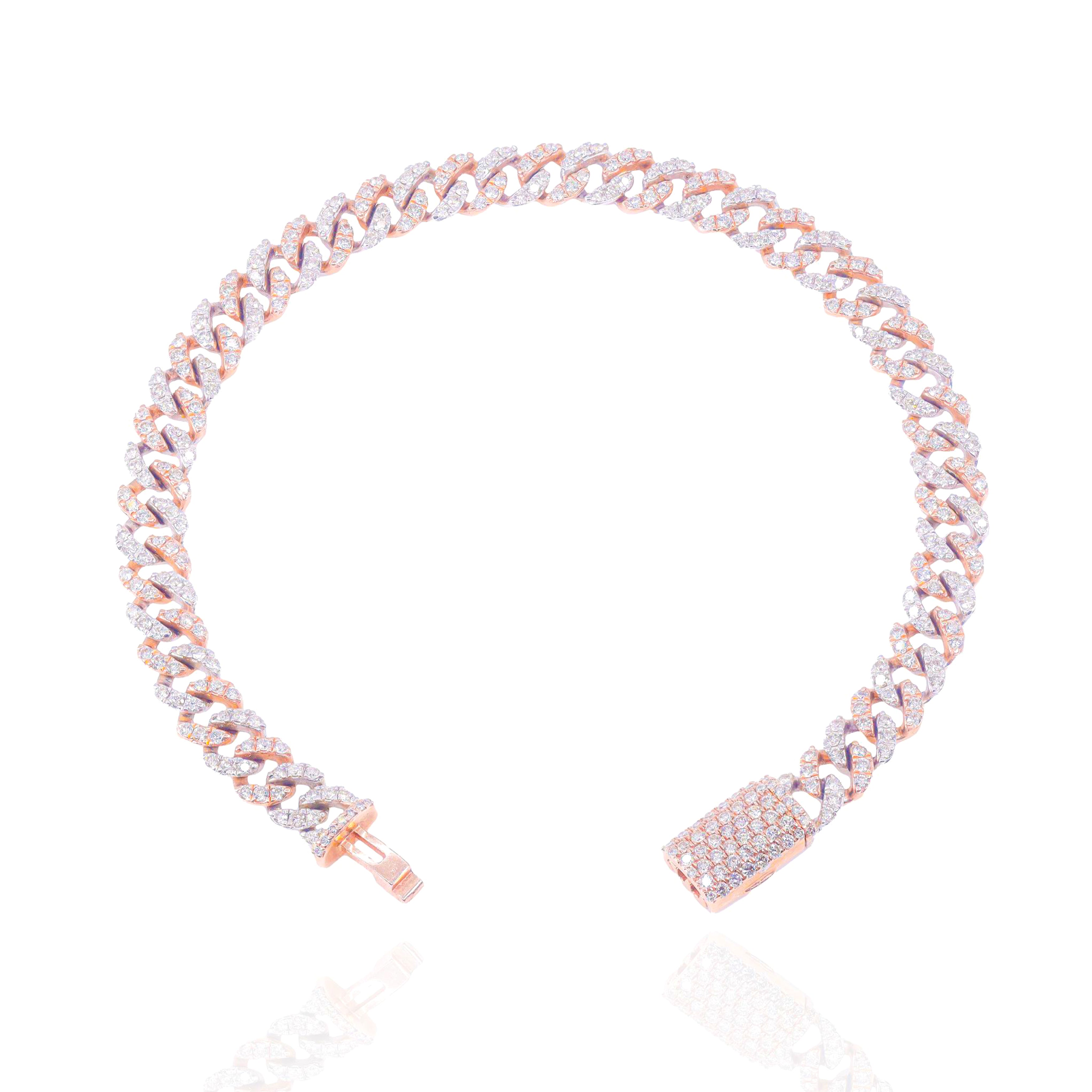 6.5mm Diamond Cuban Bracelet