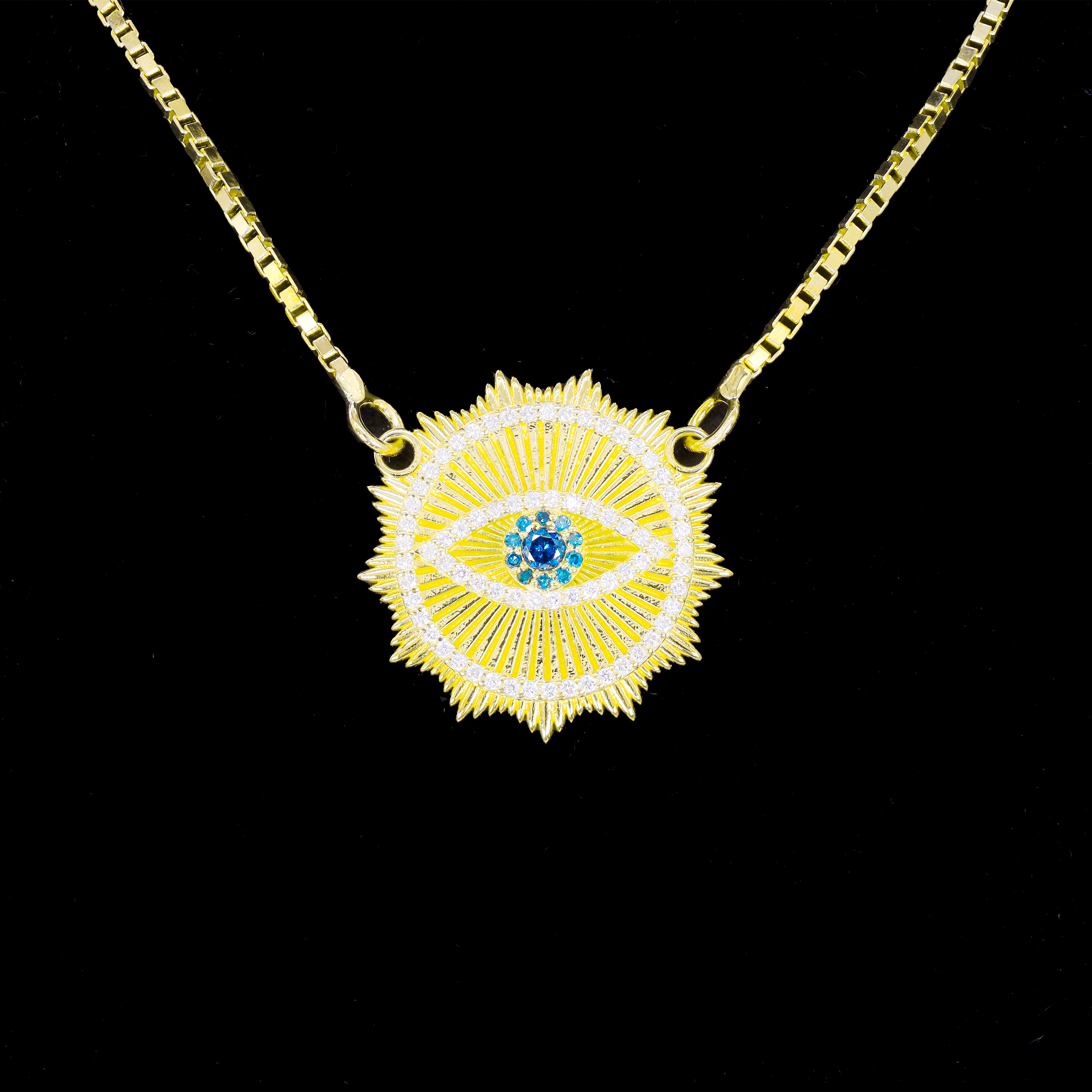 Custom Design Deposit - Evil Eye Diamond Pendant