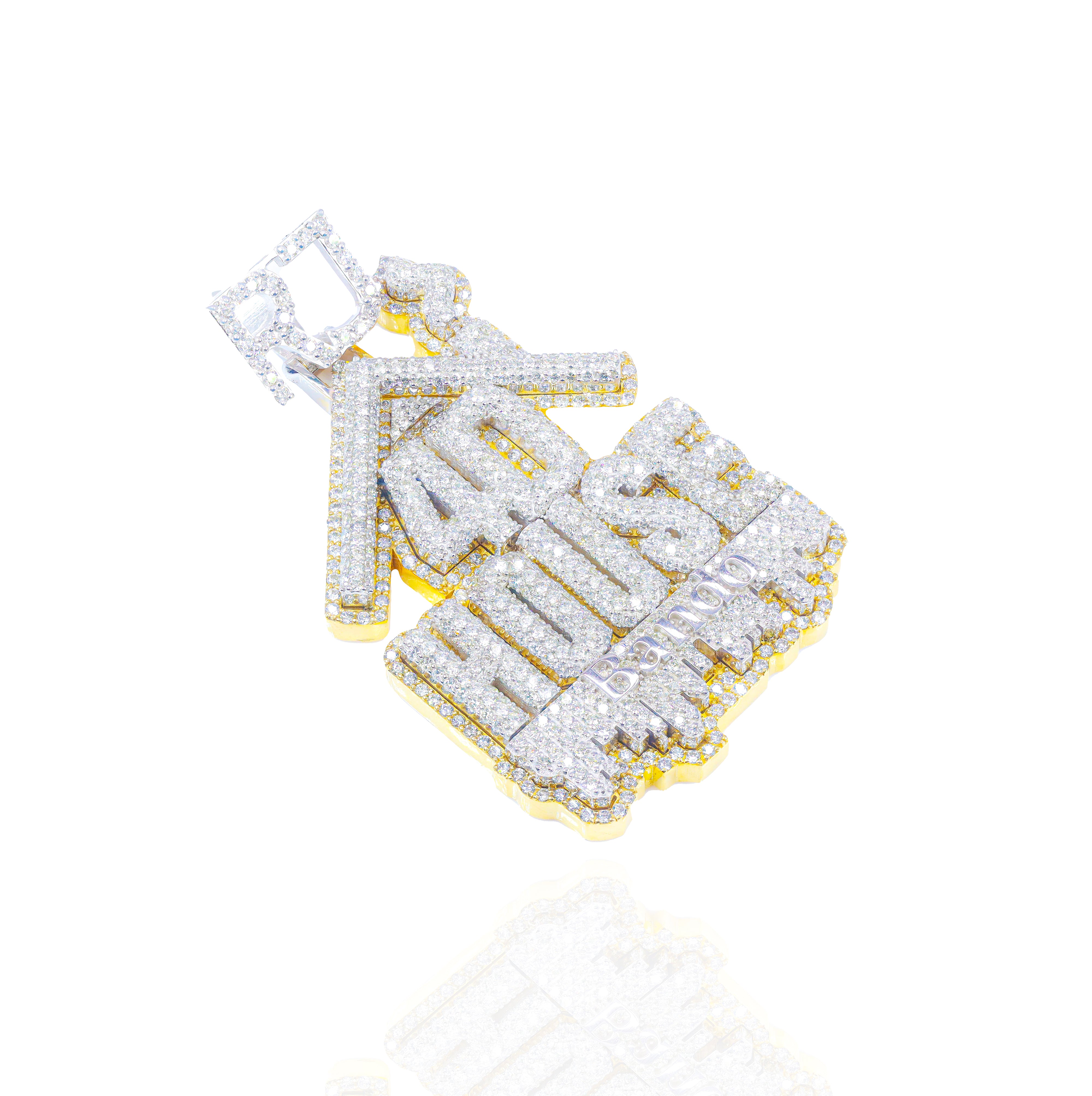 Custom Design Deposit - Stacked Style Logo Diamond Pendant