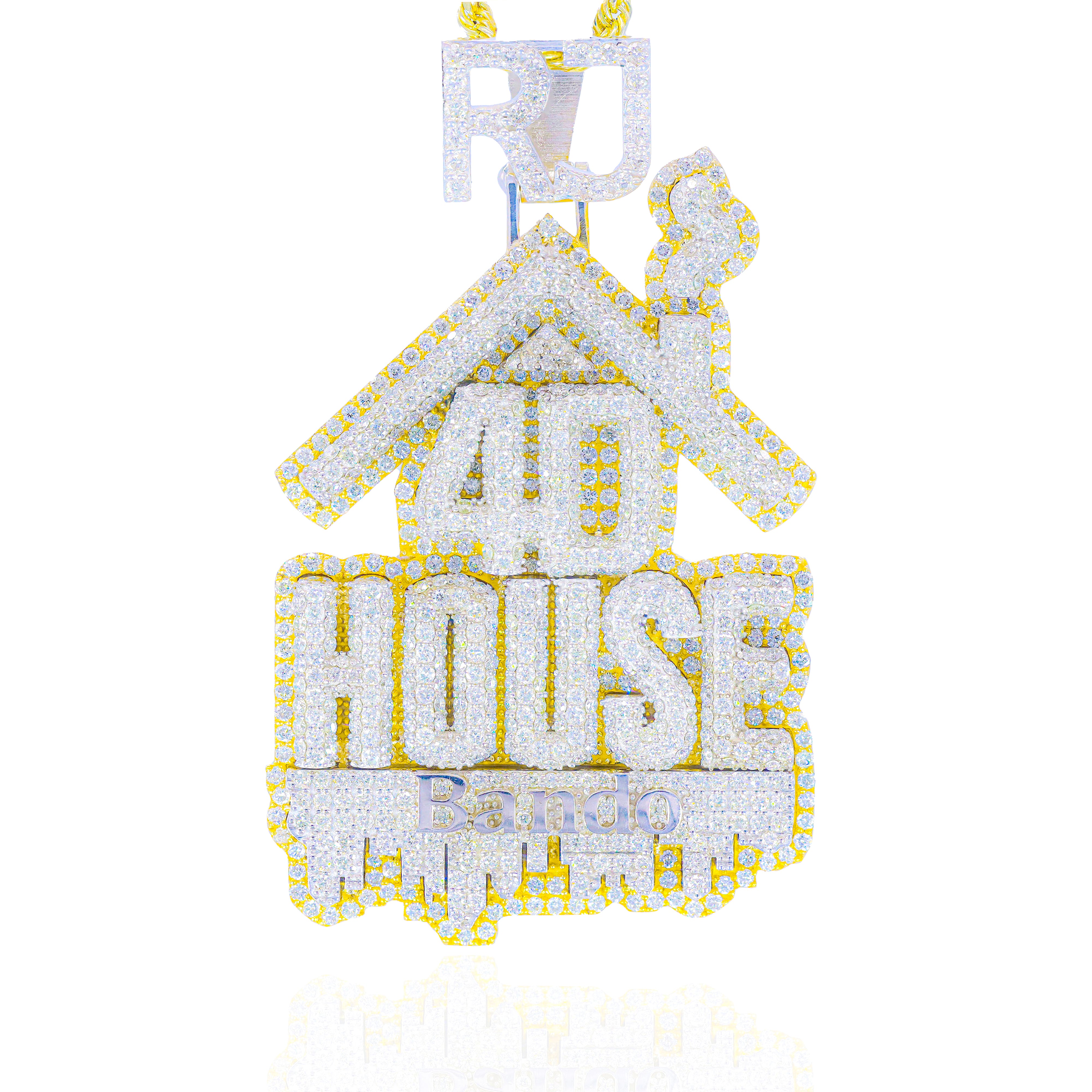 Custom Design Deposit - Stacked Style Logo Diamond Pendant