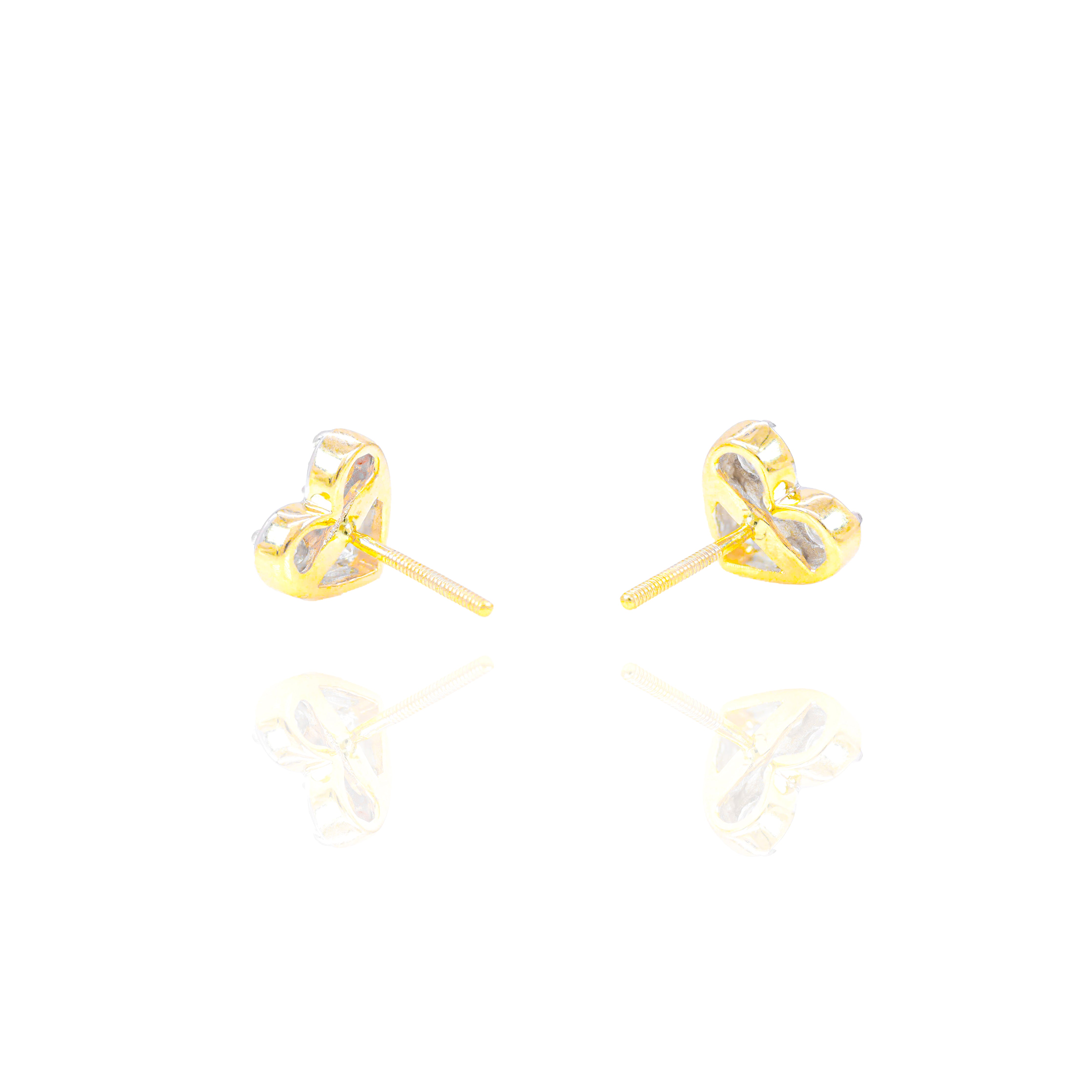 Heart Cluster Diamond Earrings