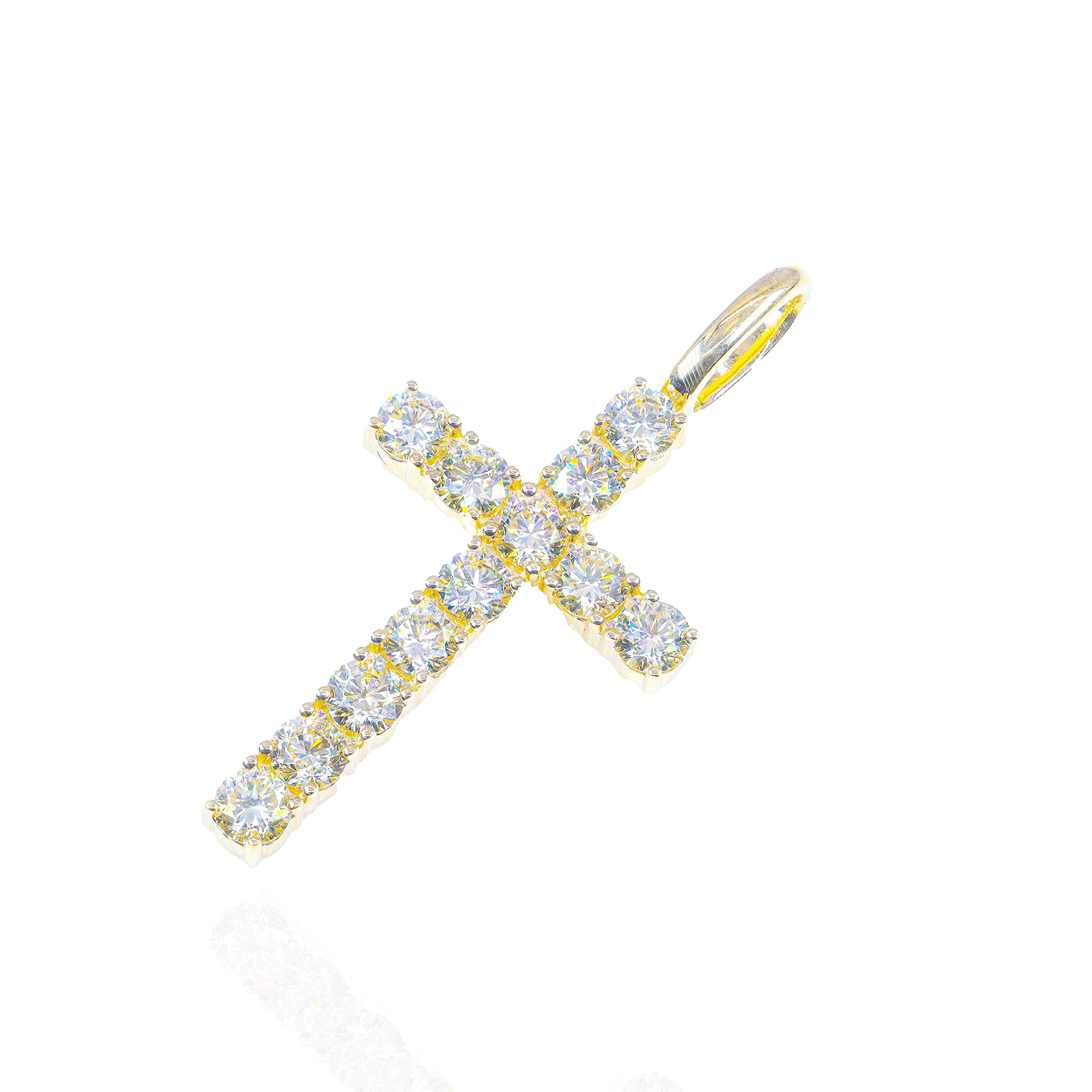 20-Pointer Diamond Cross Pendant