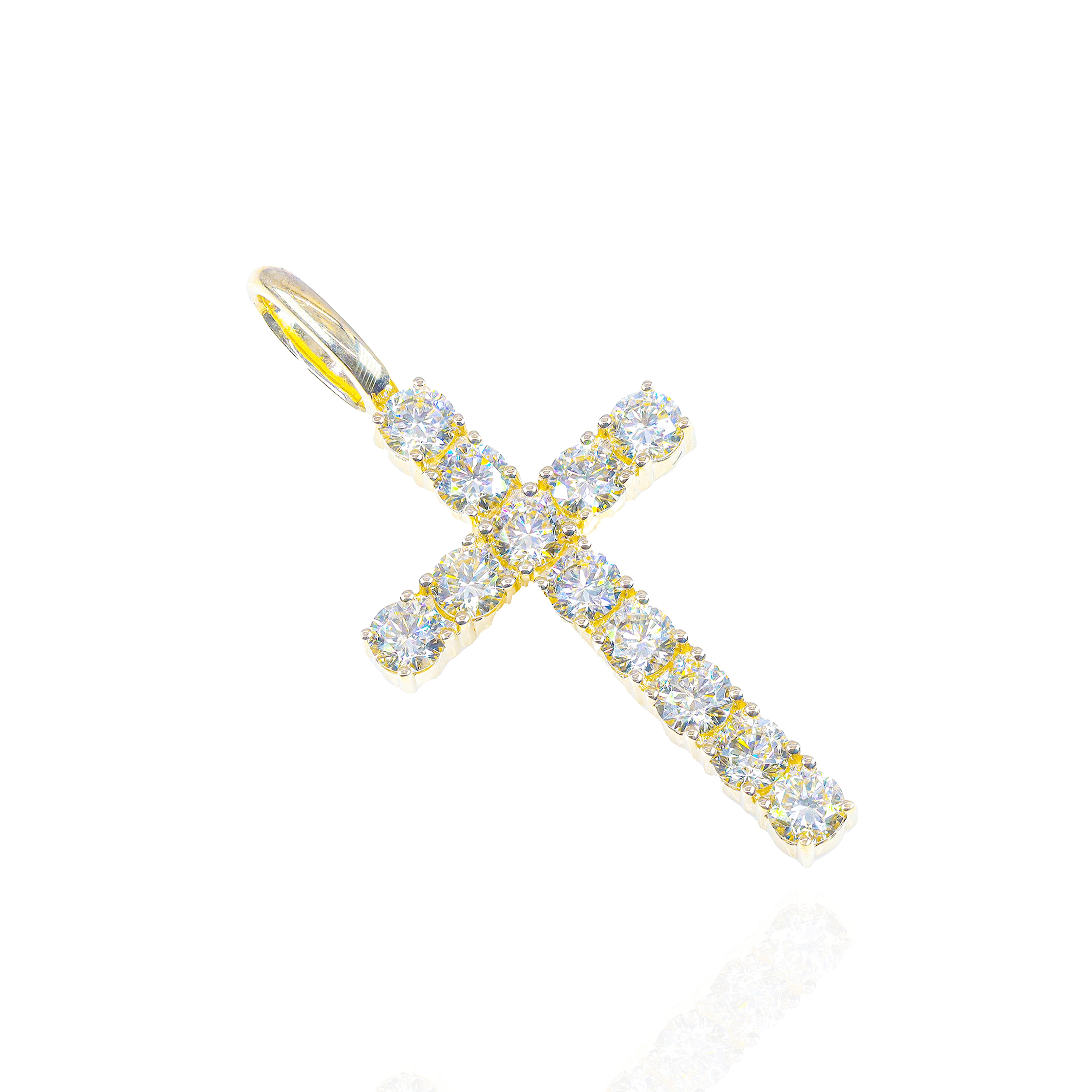 20-Pointer Diamond Cross Pendant