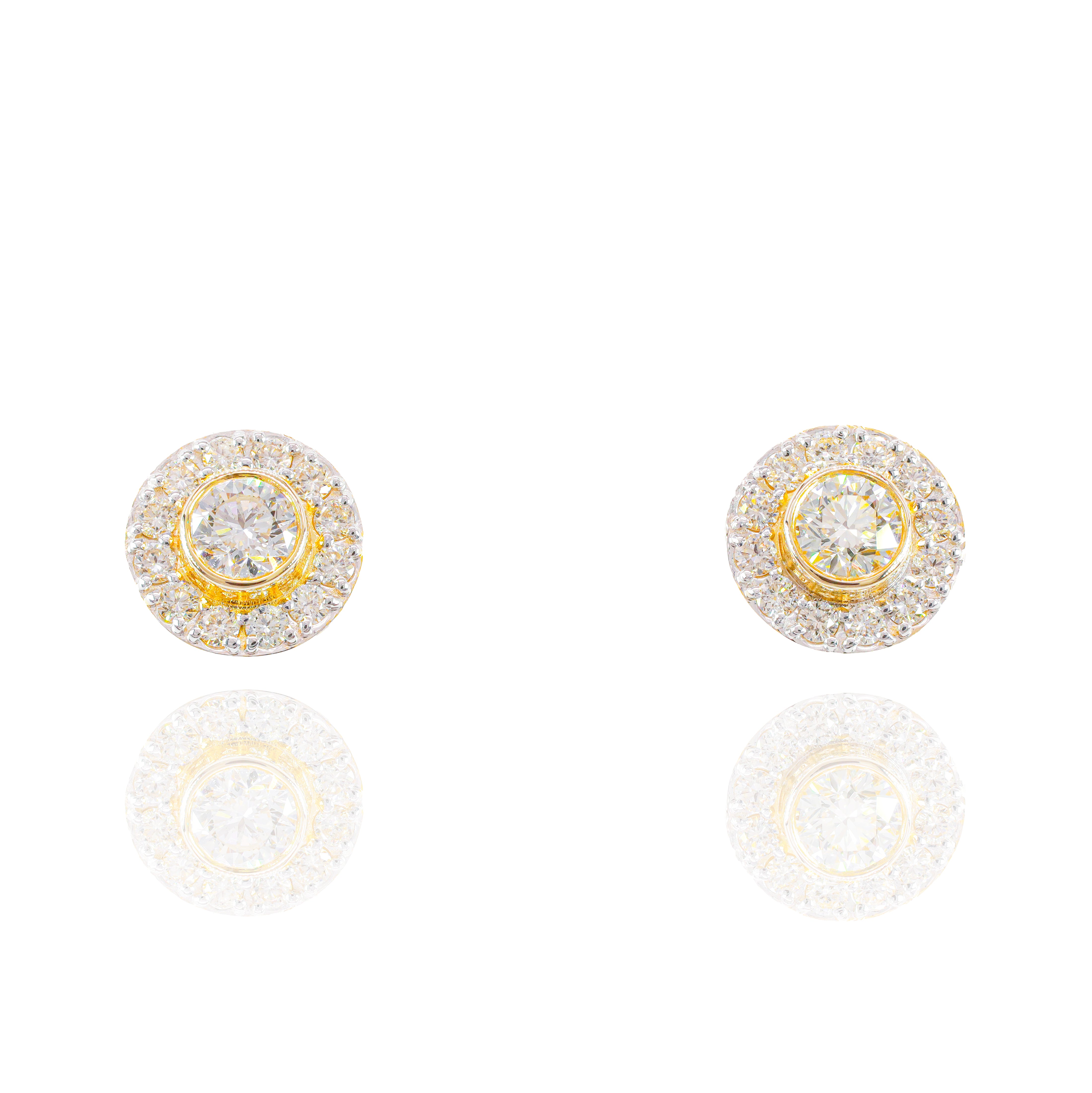 35 Pointer Center Diamond Earrings