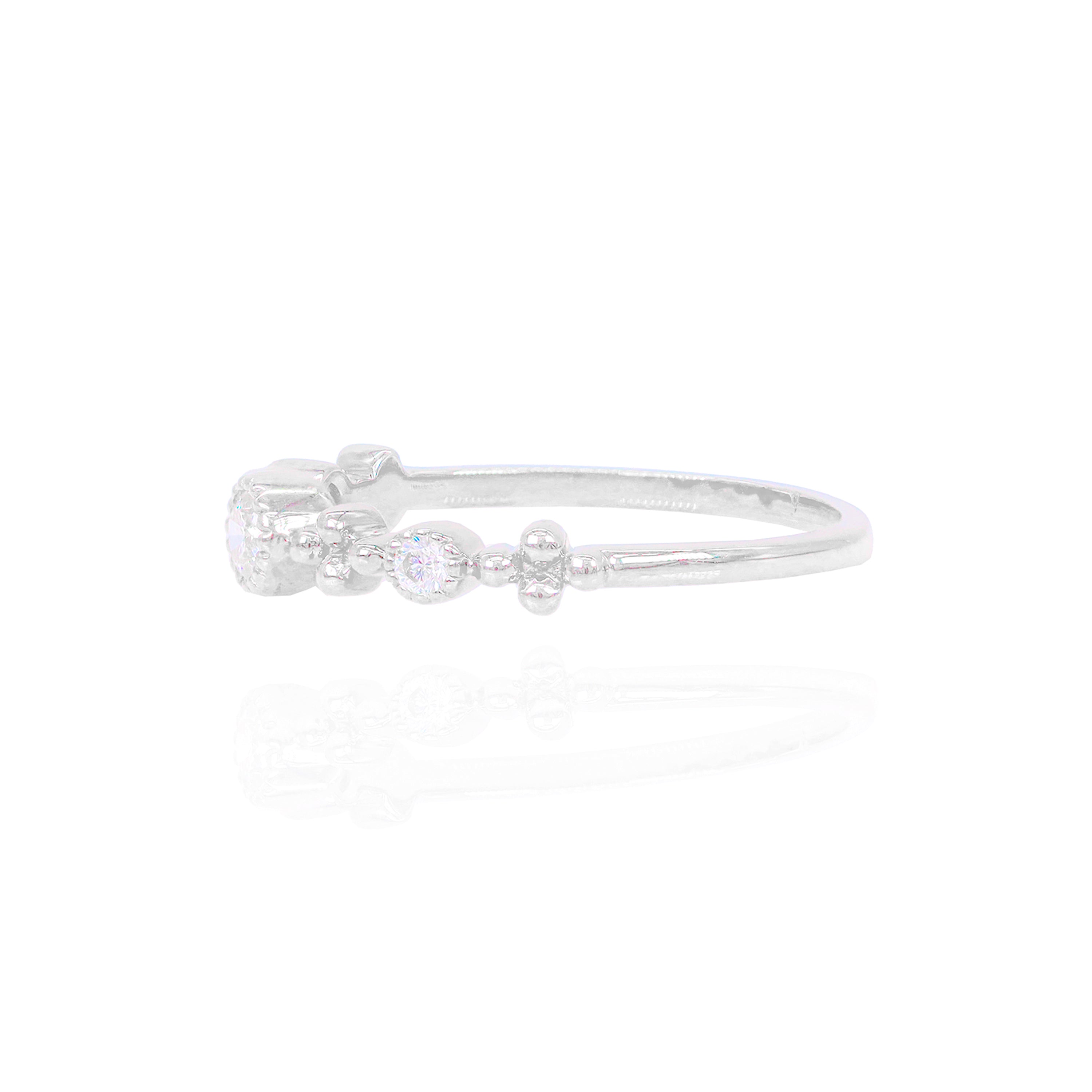 Multi-Round Diamond Band Ring