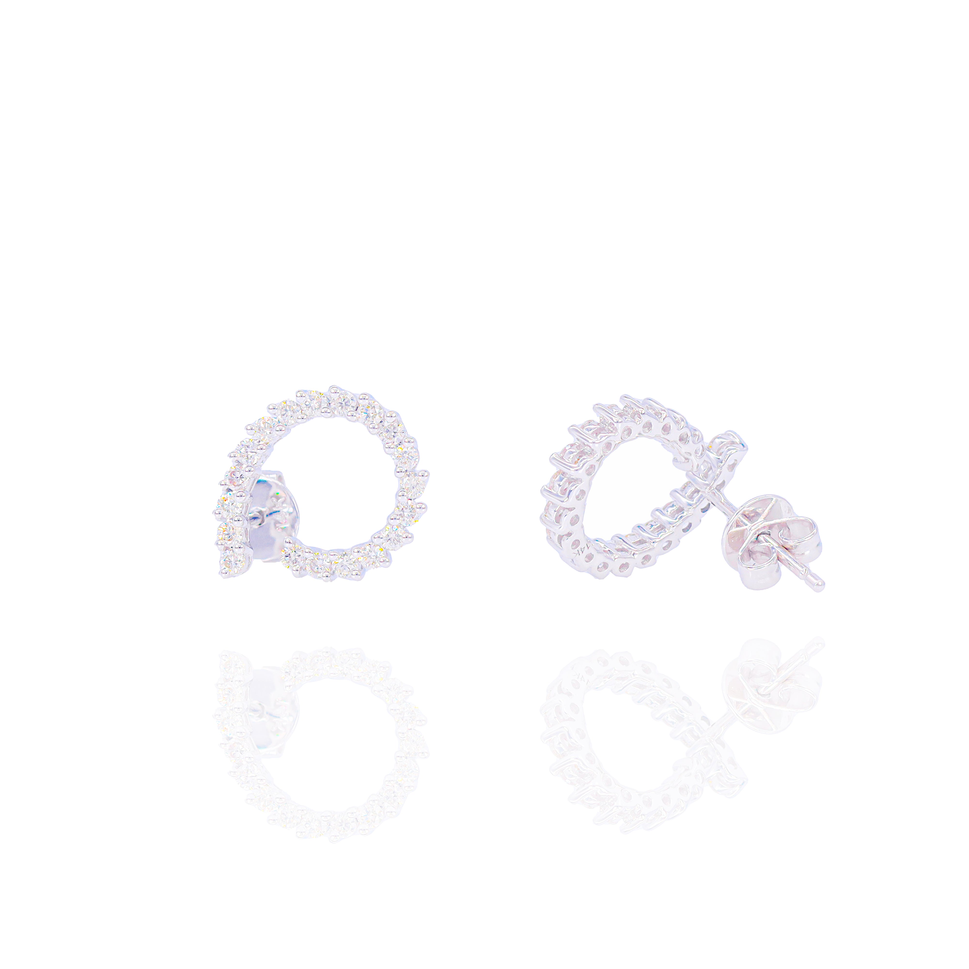 Diamond Spiral Earrings