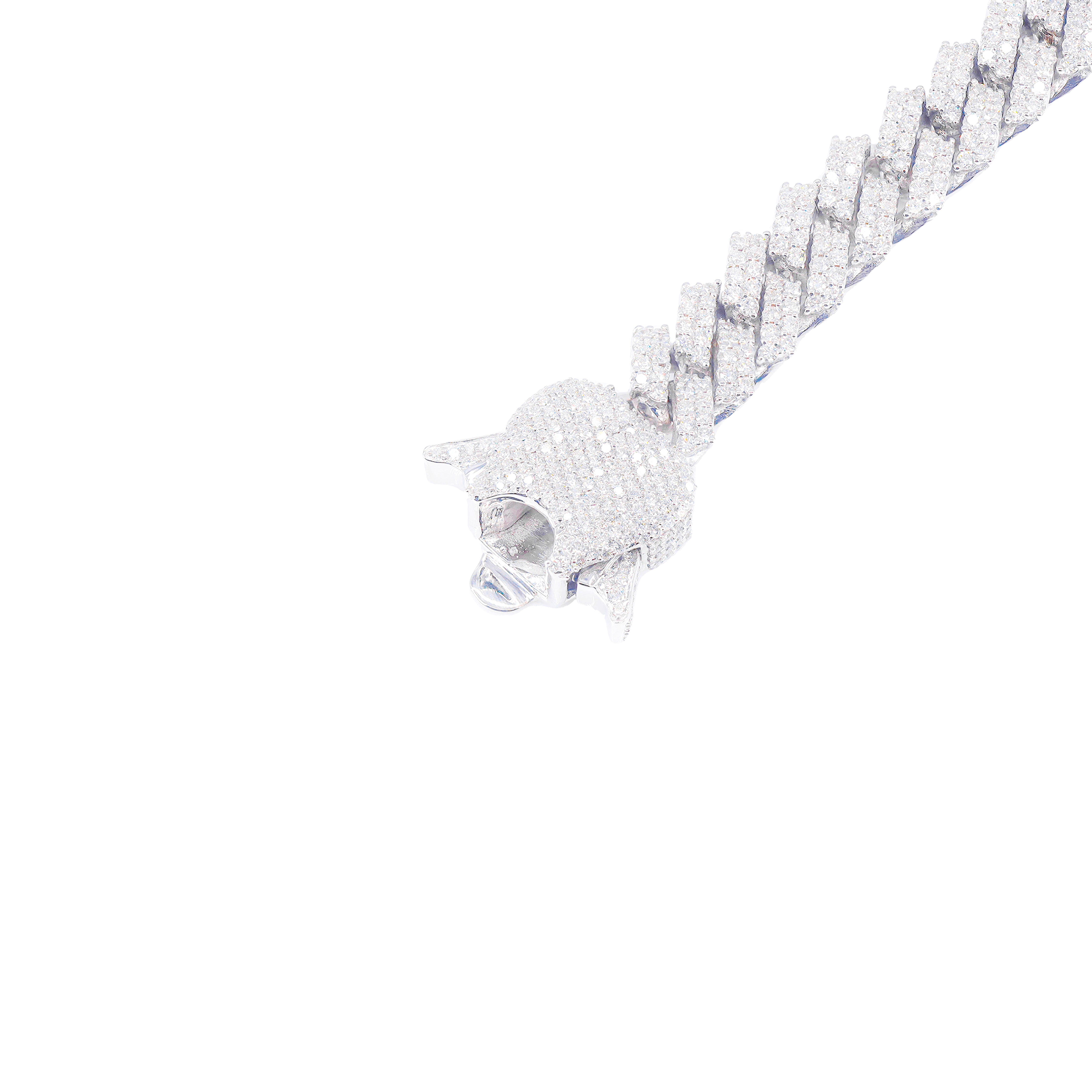 10mm Jagged Diamond Cuban Bracelet