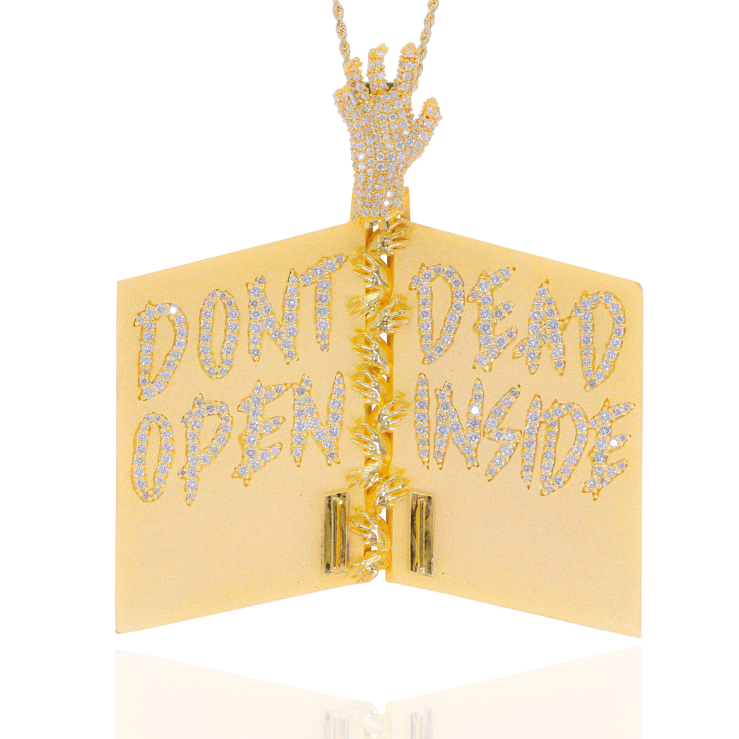 Custom Design Deposit - 3D Zombie Door Diamond Pendant