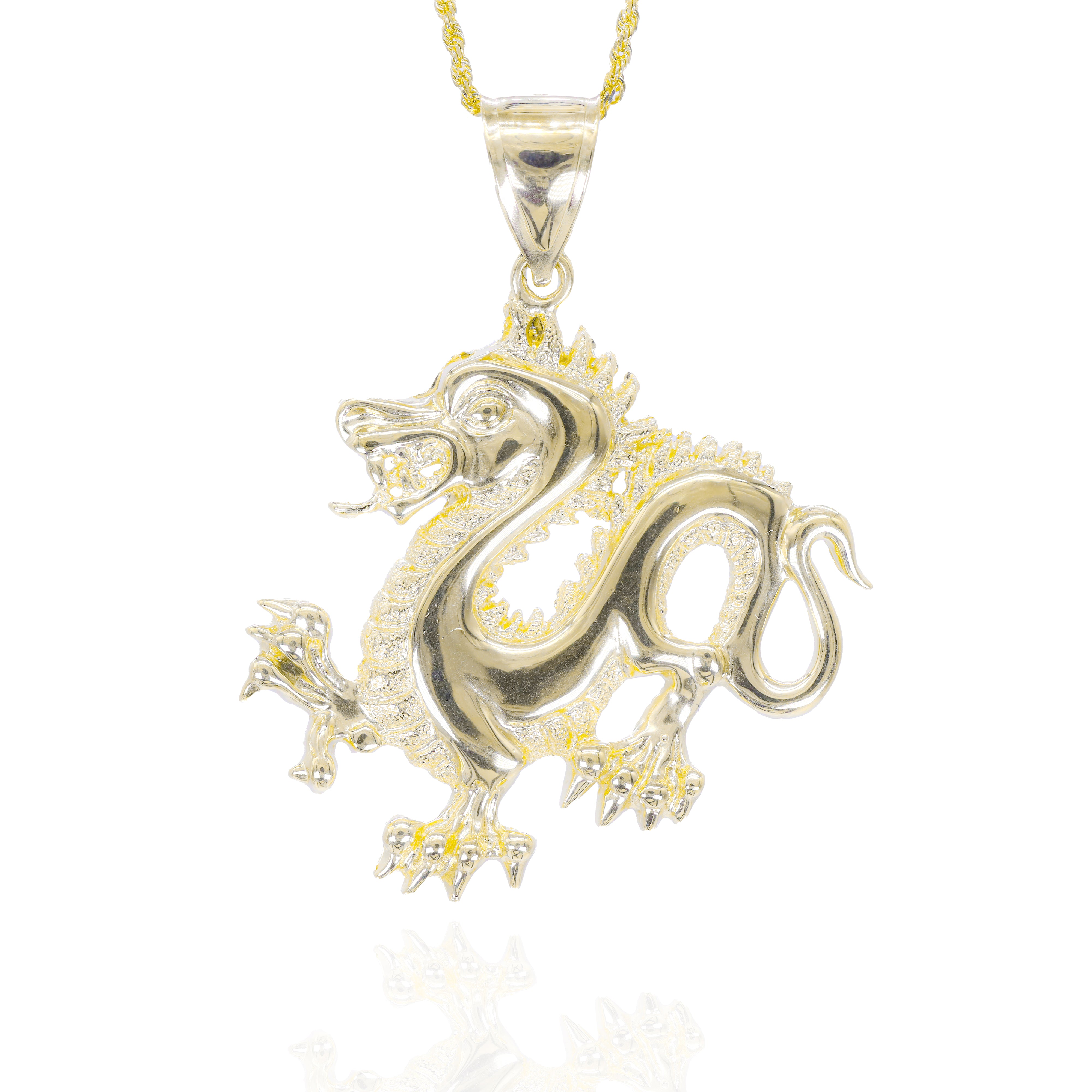 Year Of The Dragon Gold Pendant