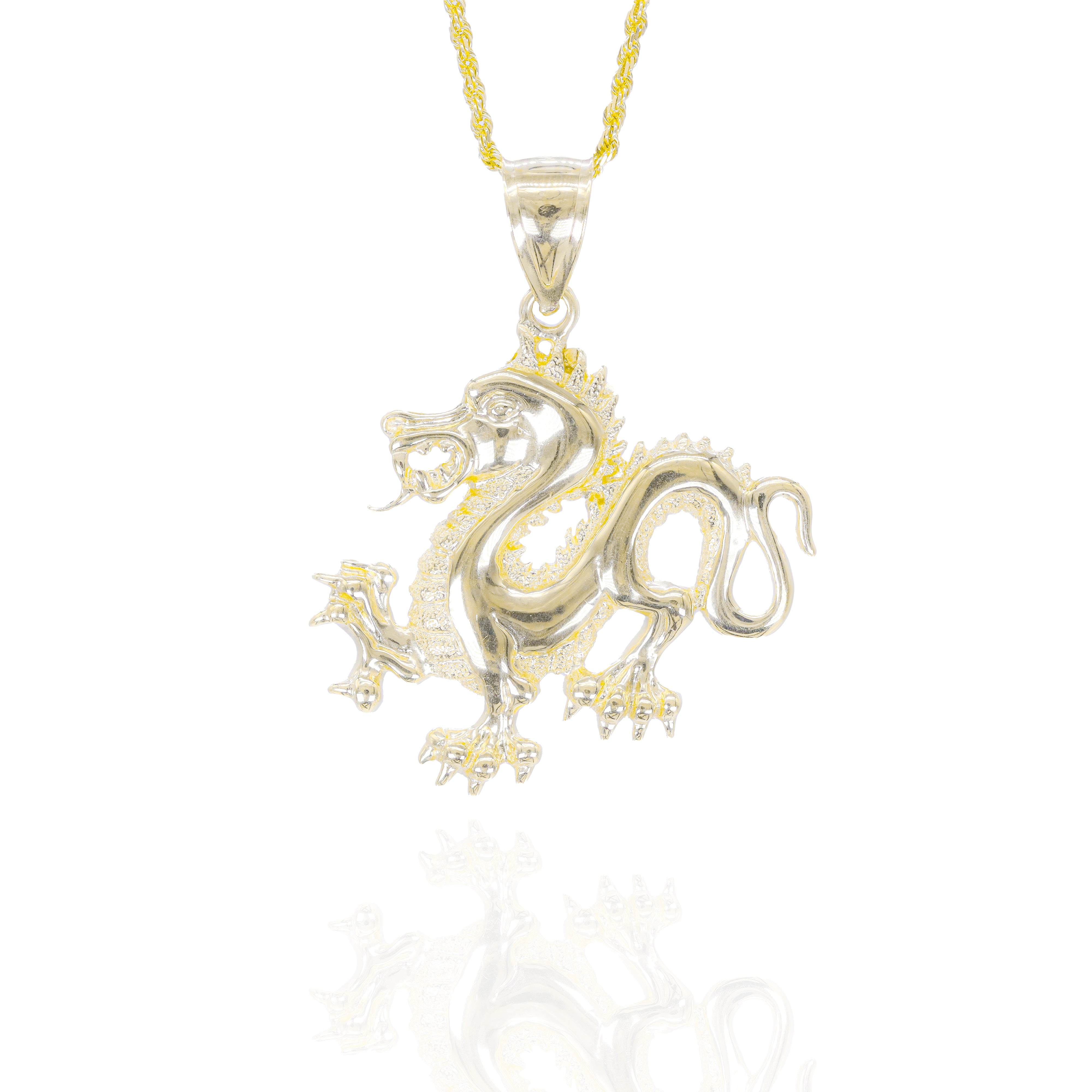 Year Of The Dragon Gold Pendant