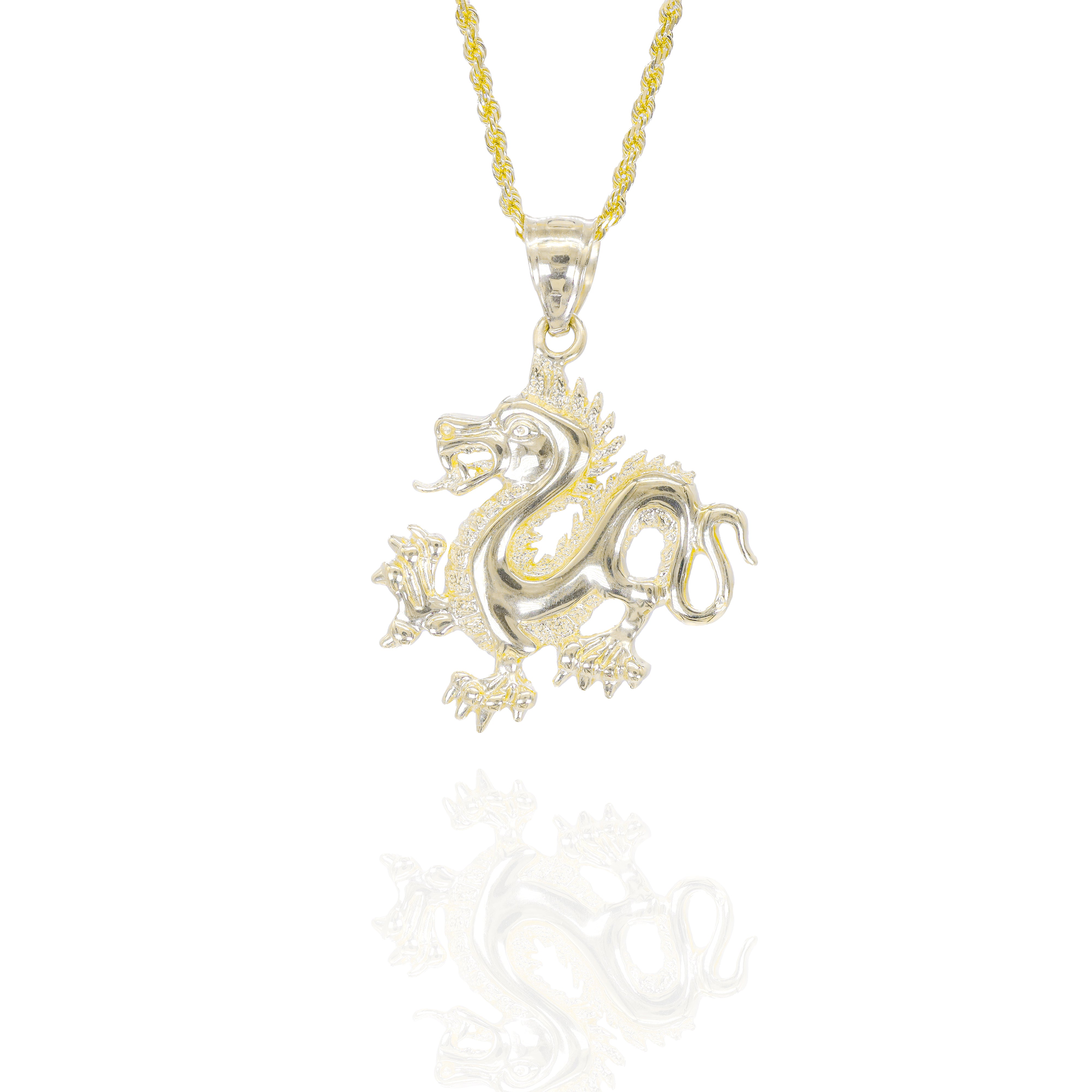 Year Of The Dragon Gold Pendant