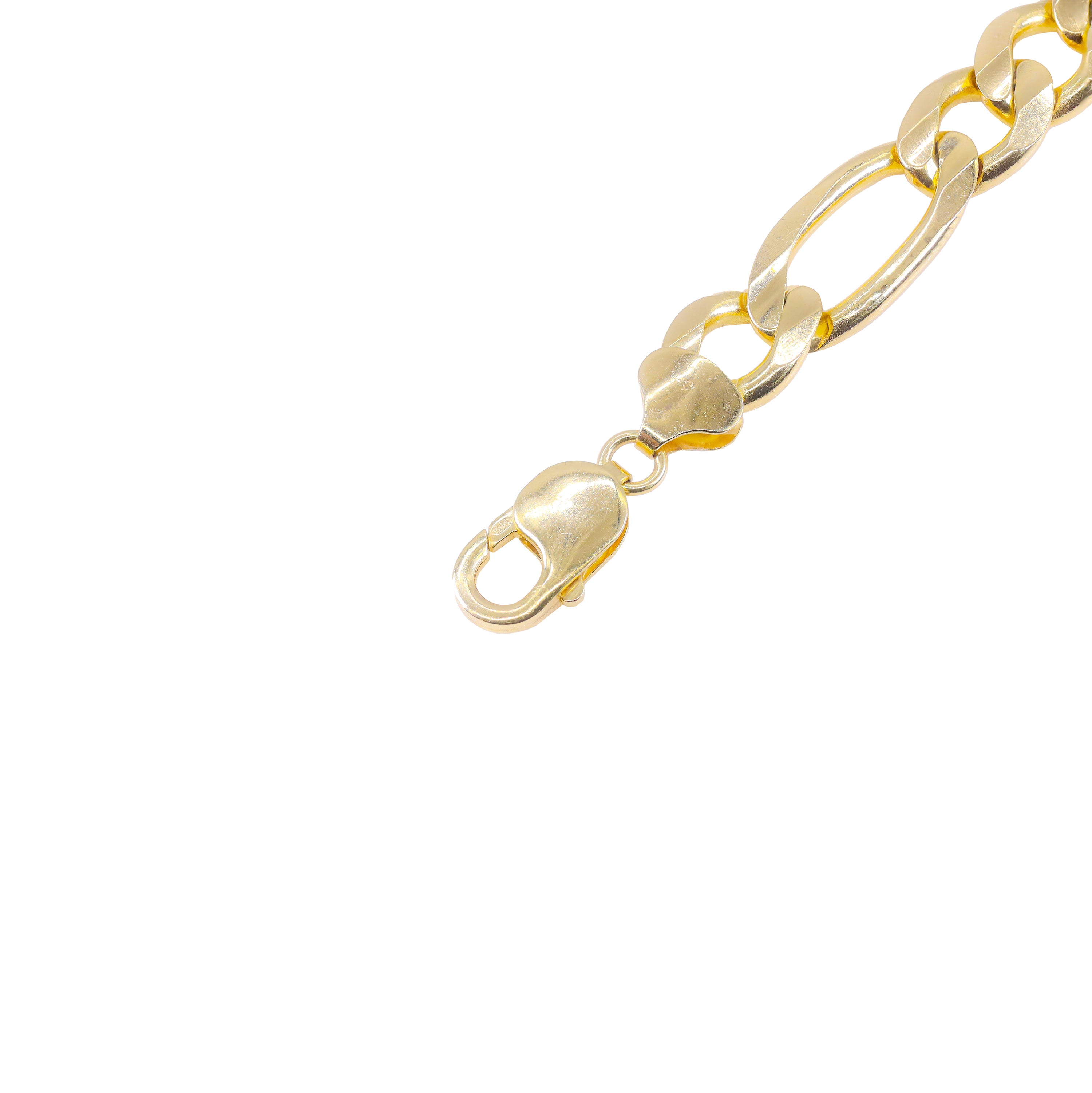 18KT Gold Figaro Link