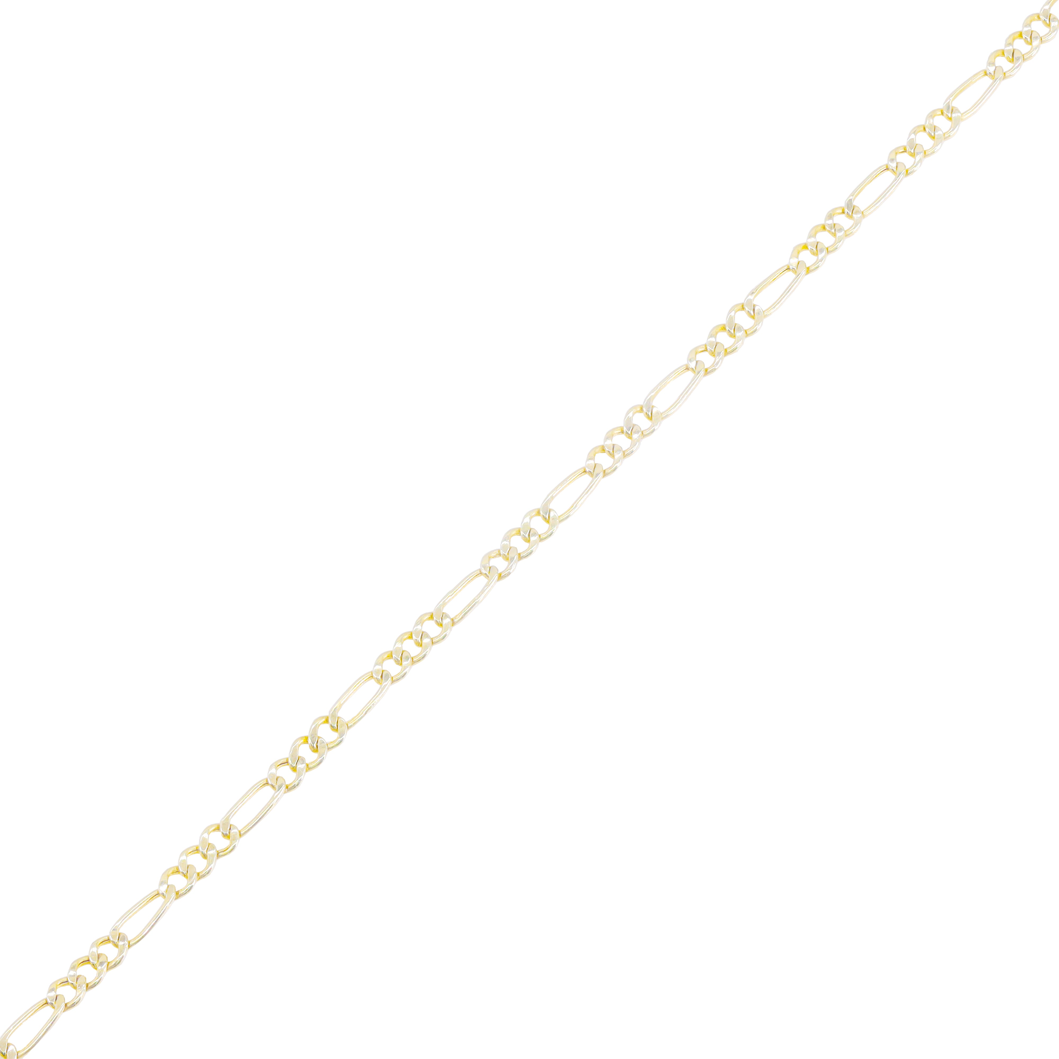 10KT Solid Yellow Gold Figaro Bracelet