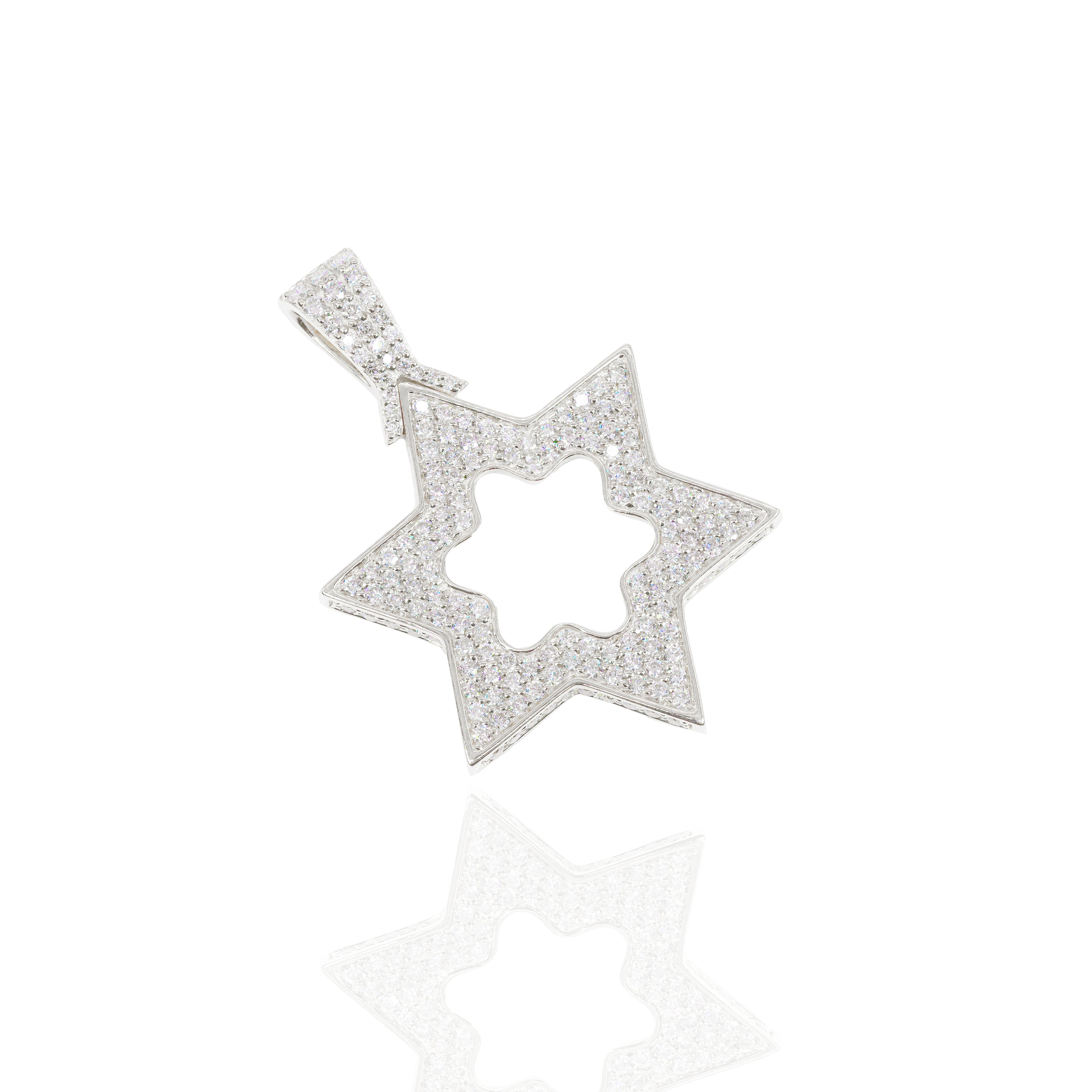 Star of David Diamond Pendant