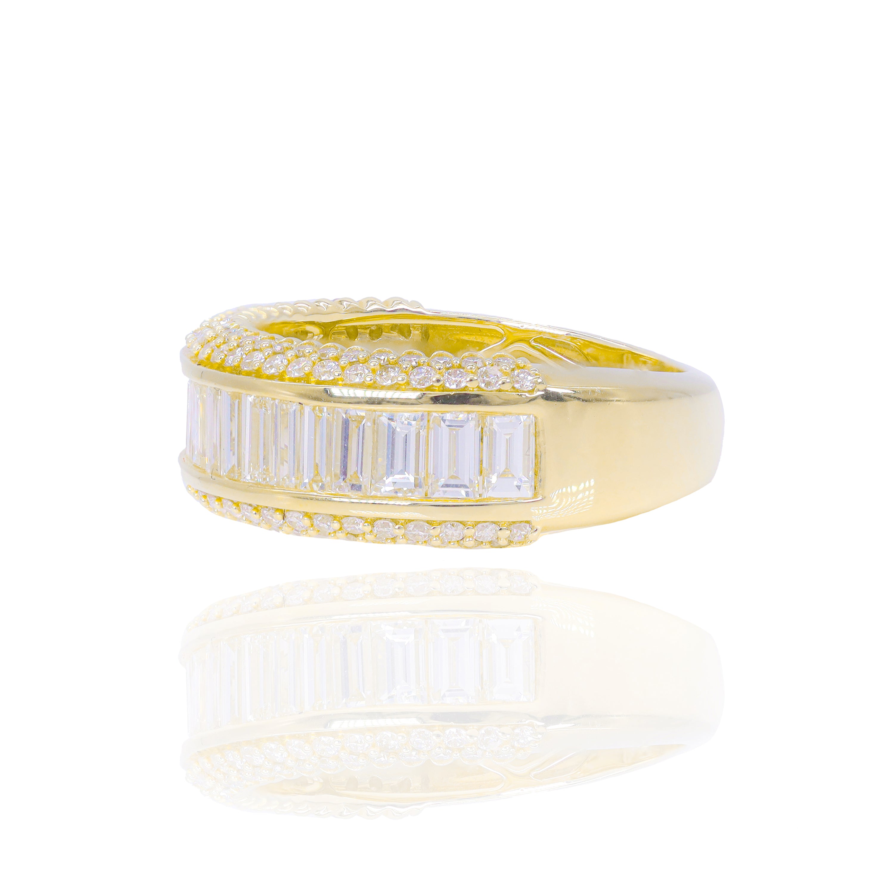 Straight Baguette Diamond Band Ring