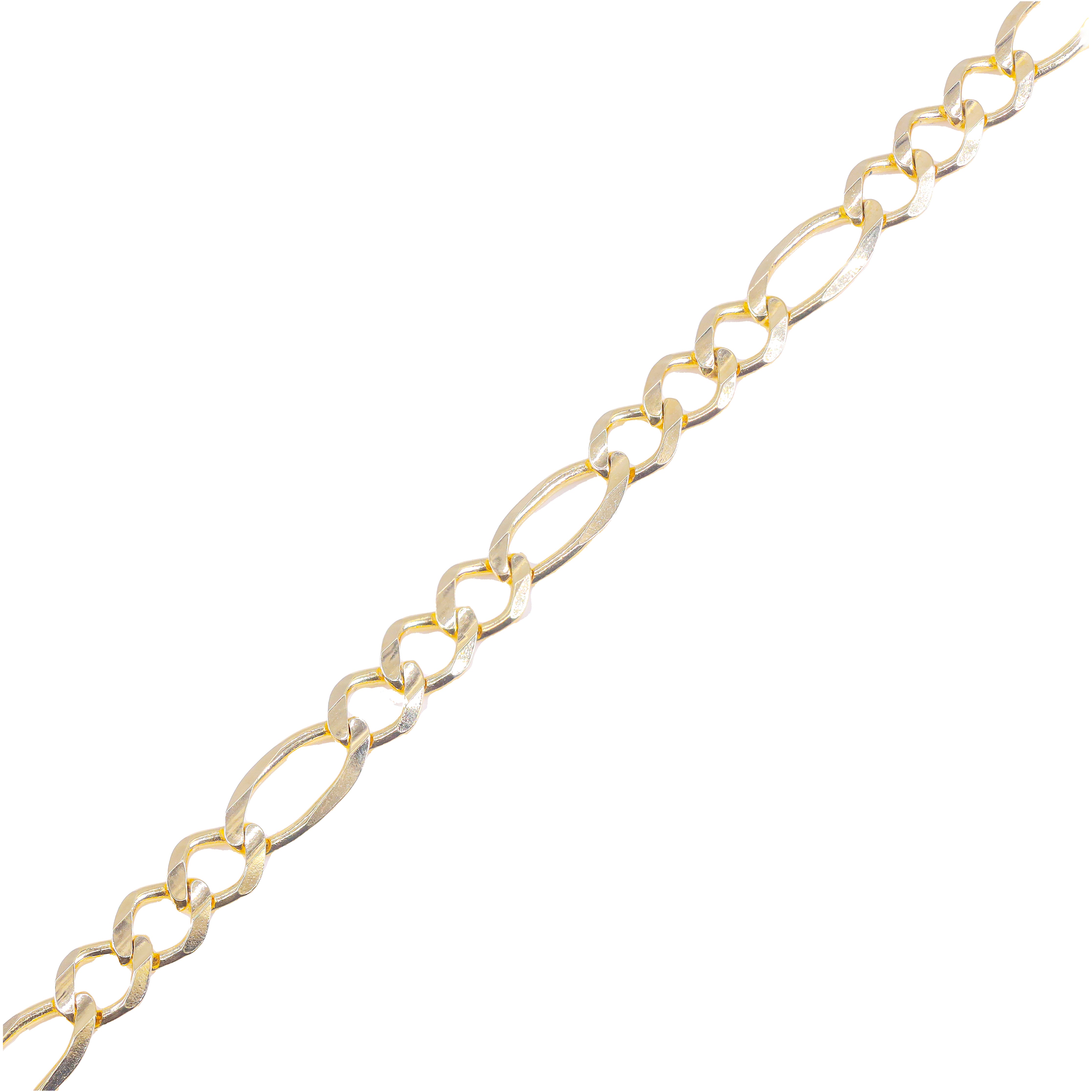 14KT Solid Yellow Gold Figaro Chain