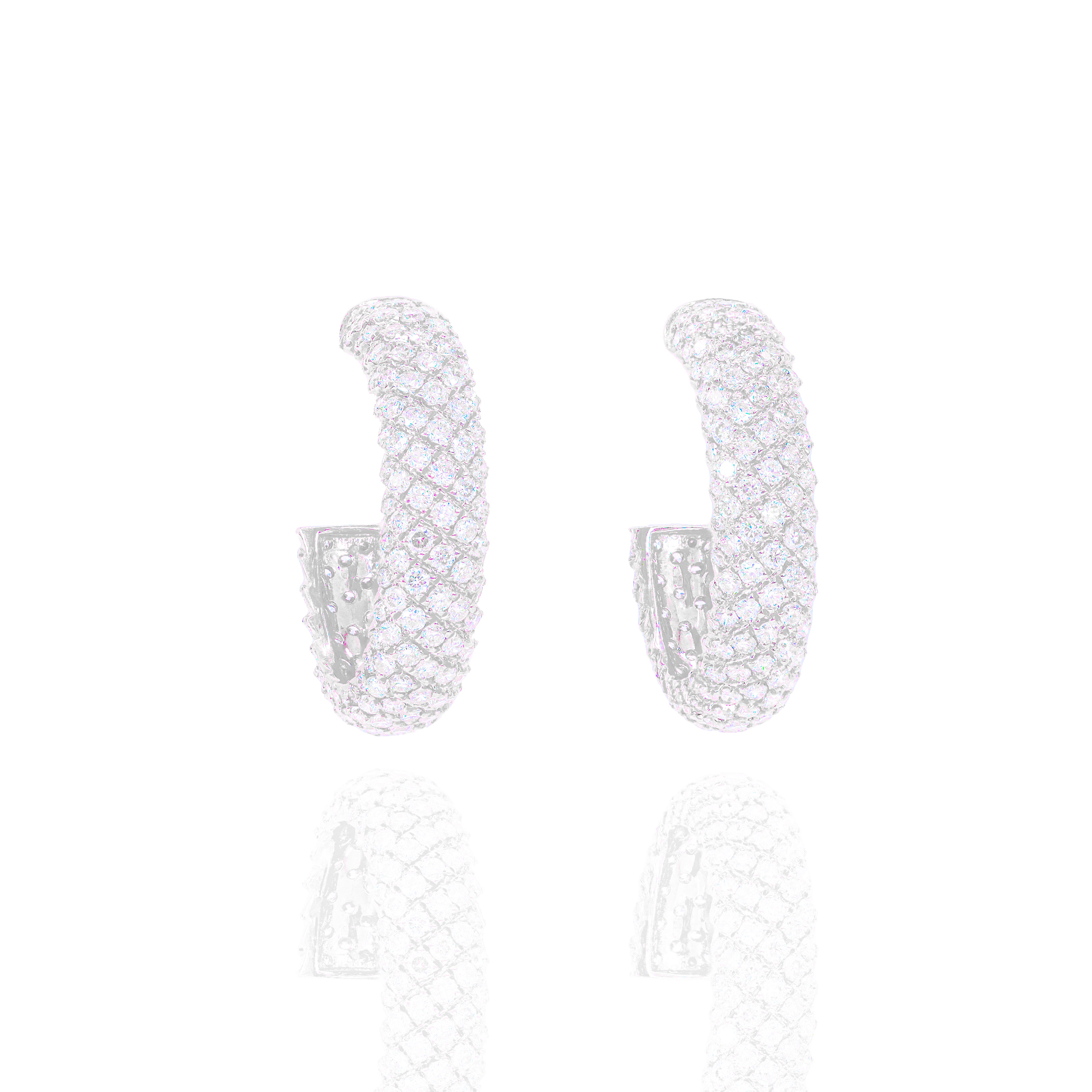 Diamond Hoop Earrings