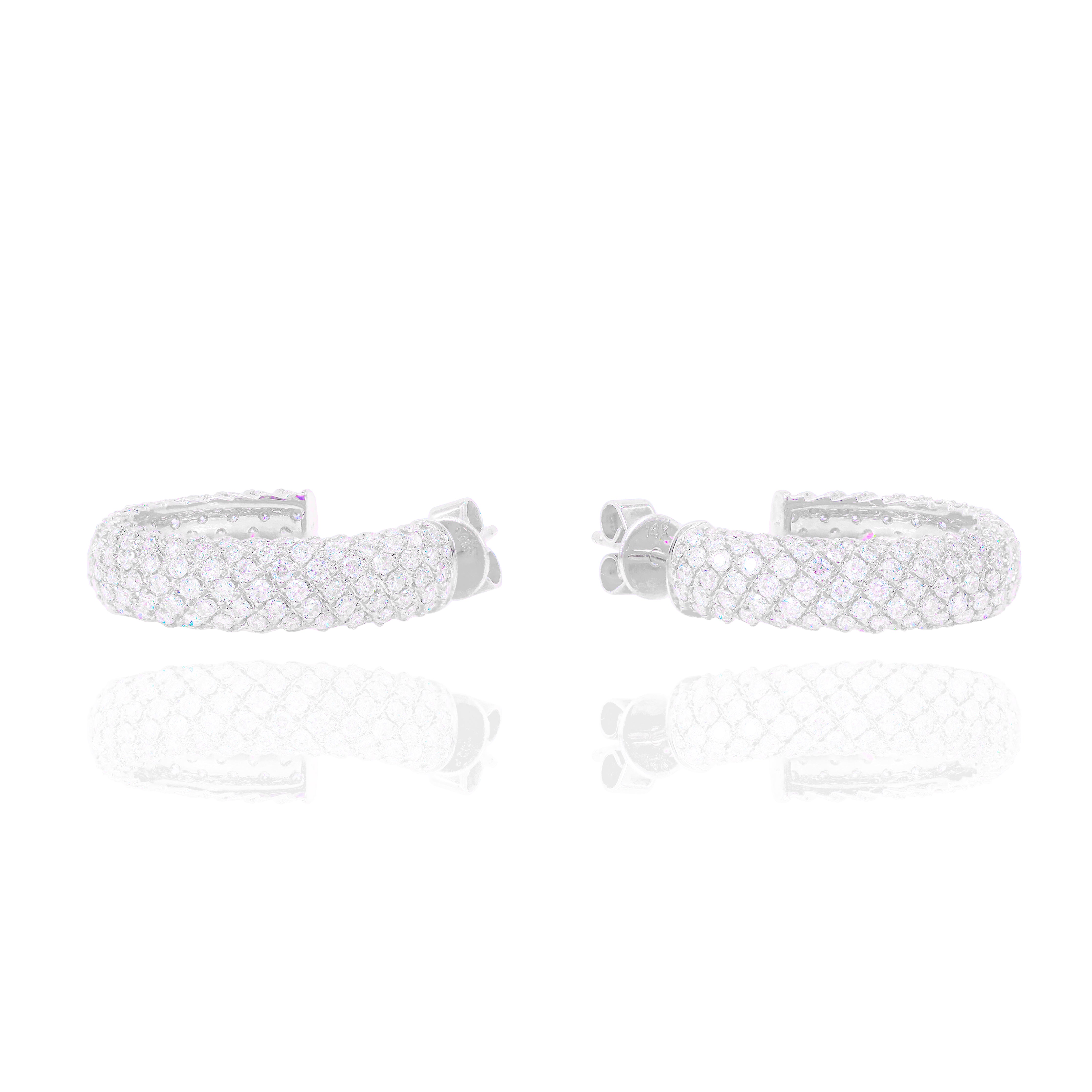 Diamond Hoop Earrings