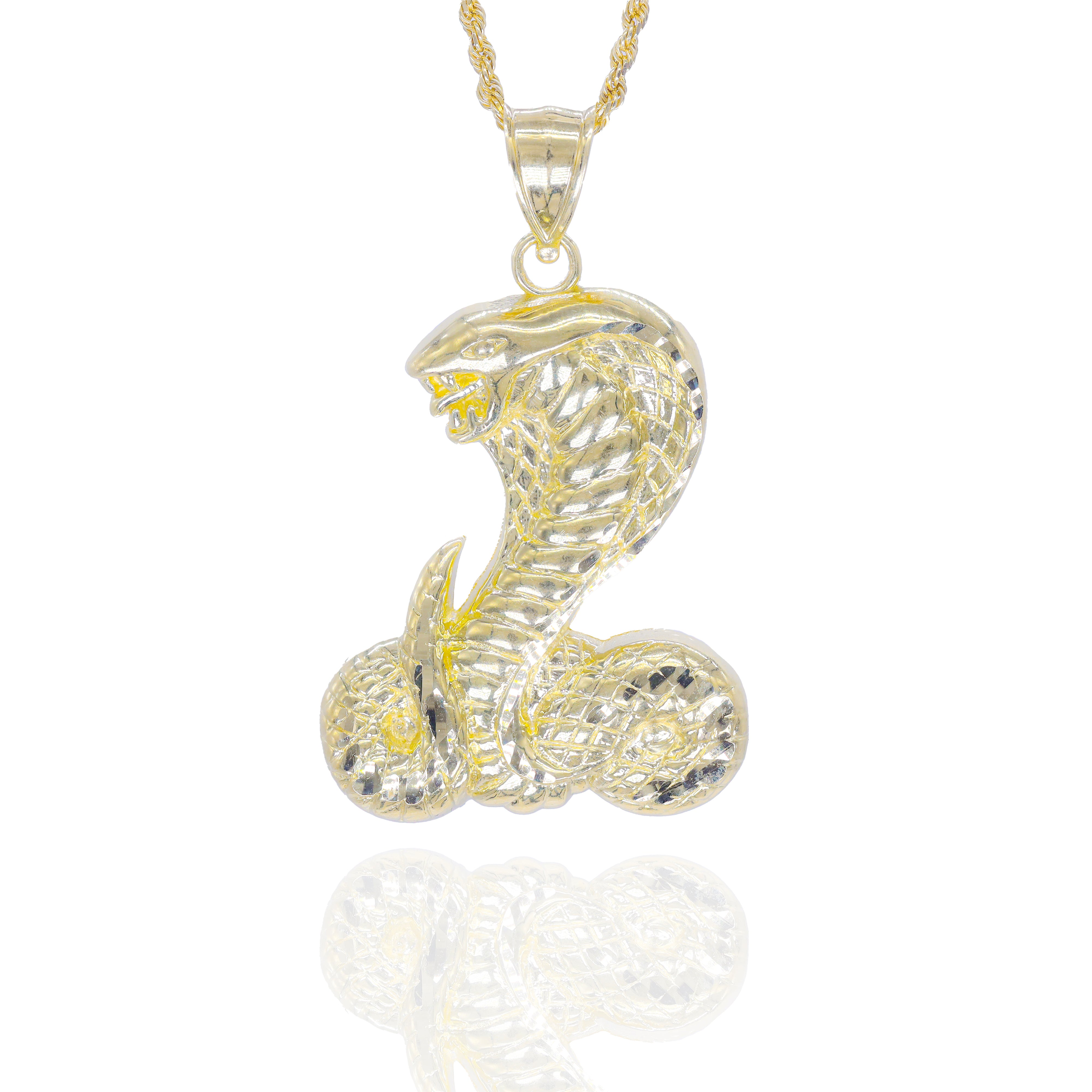 Gold King Cobra Pendant