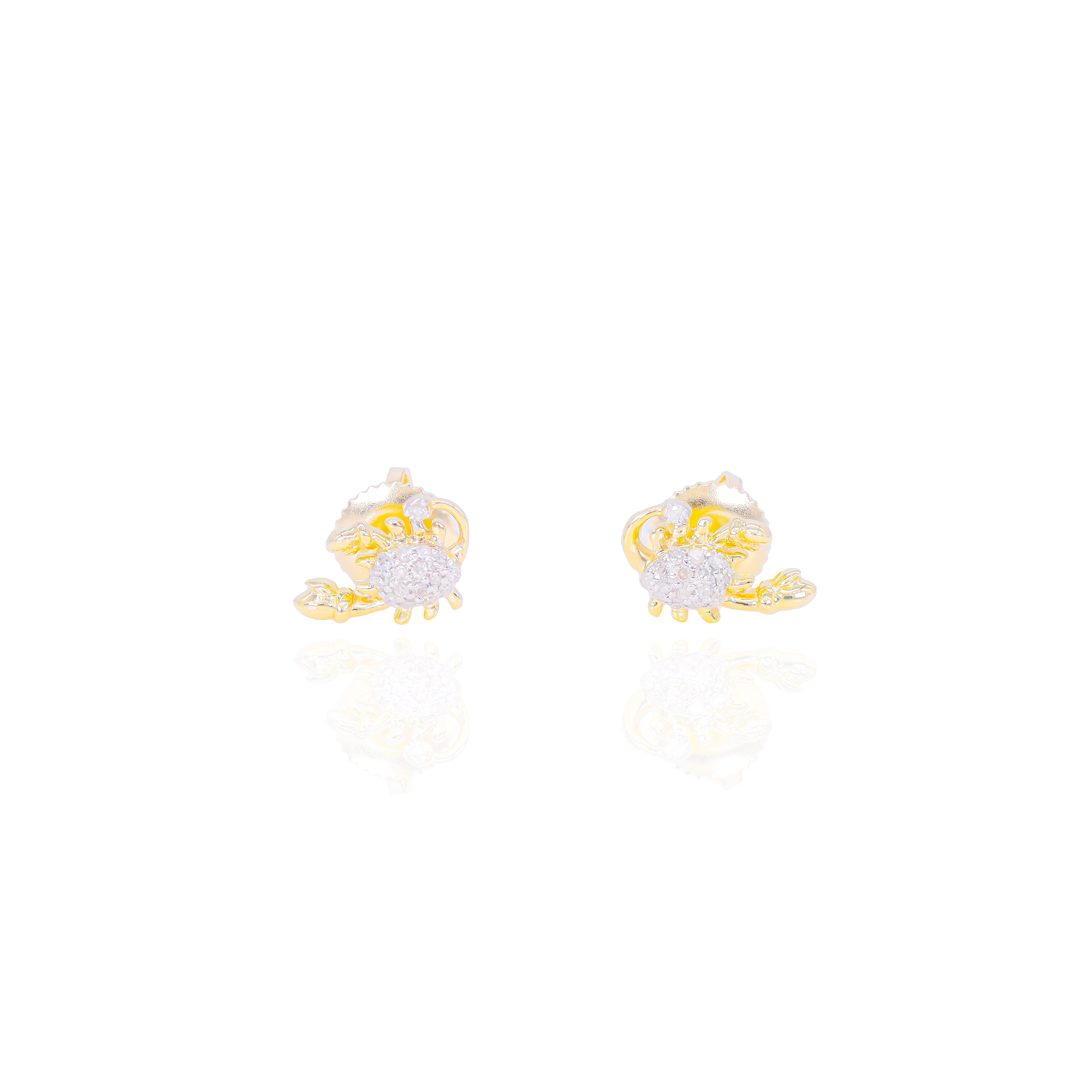 Diamond Scorpion Earrings